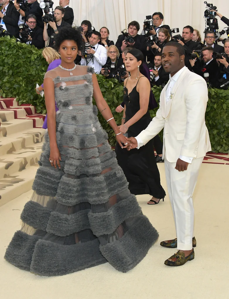 Renell Medrano attends the Met Gala 2018.