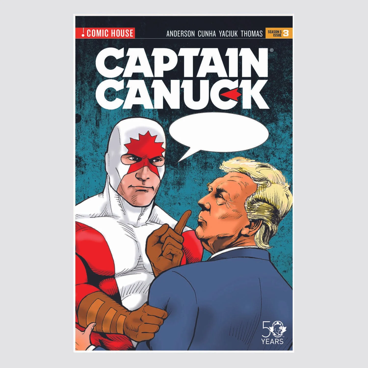 Captain Canuck Season 5 Issue 3 Trump Variant