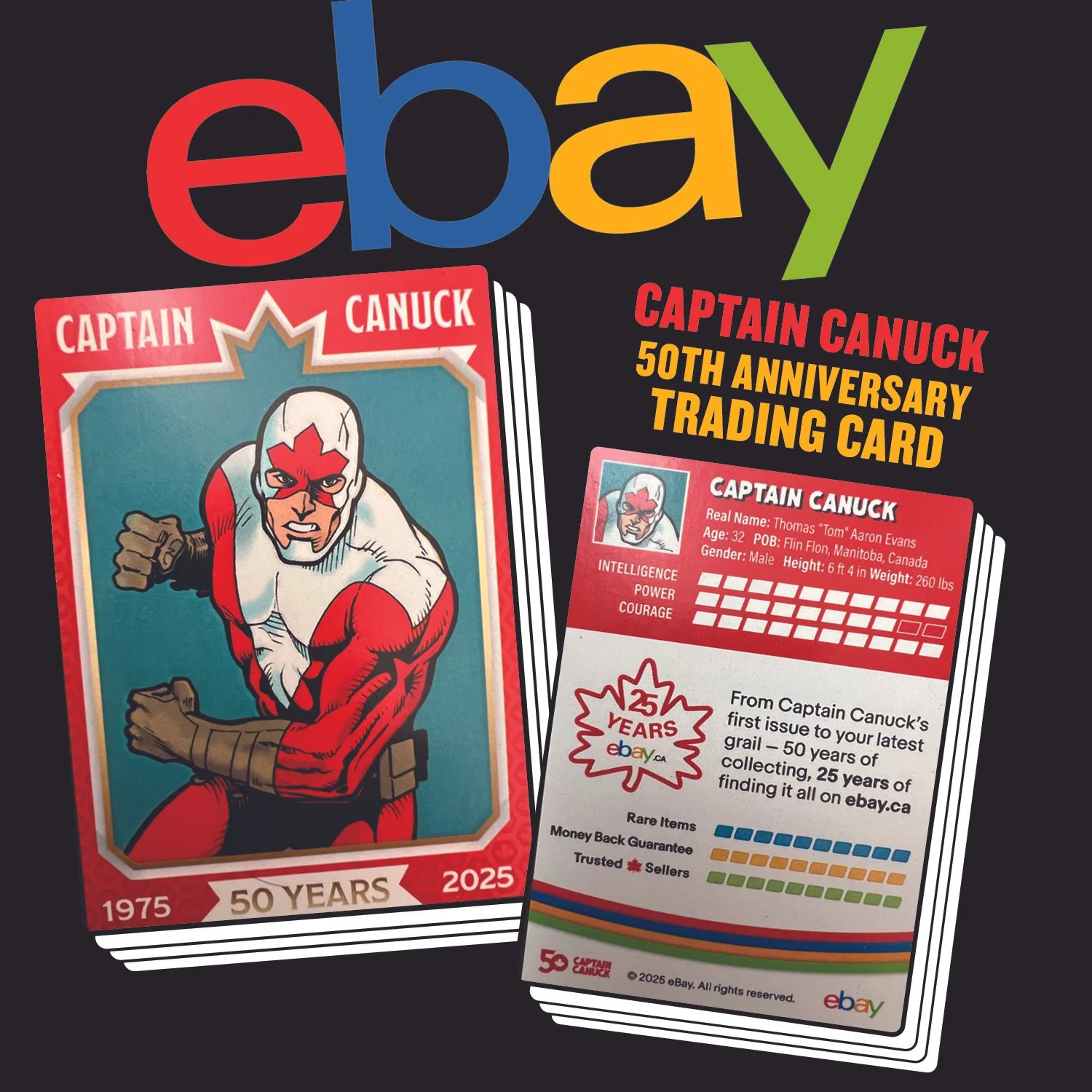 EBAY Captain Canuck 50th Anniversary Trading Cards