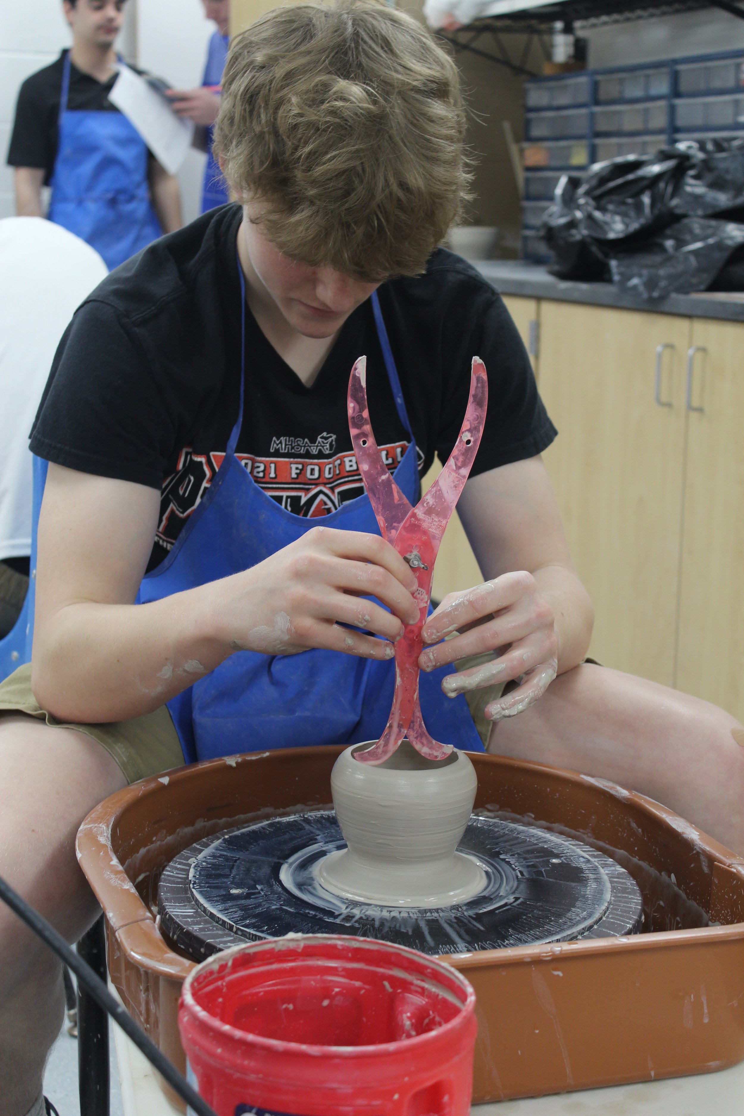 Ceramics Class Student