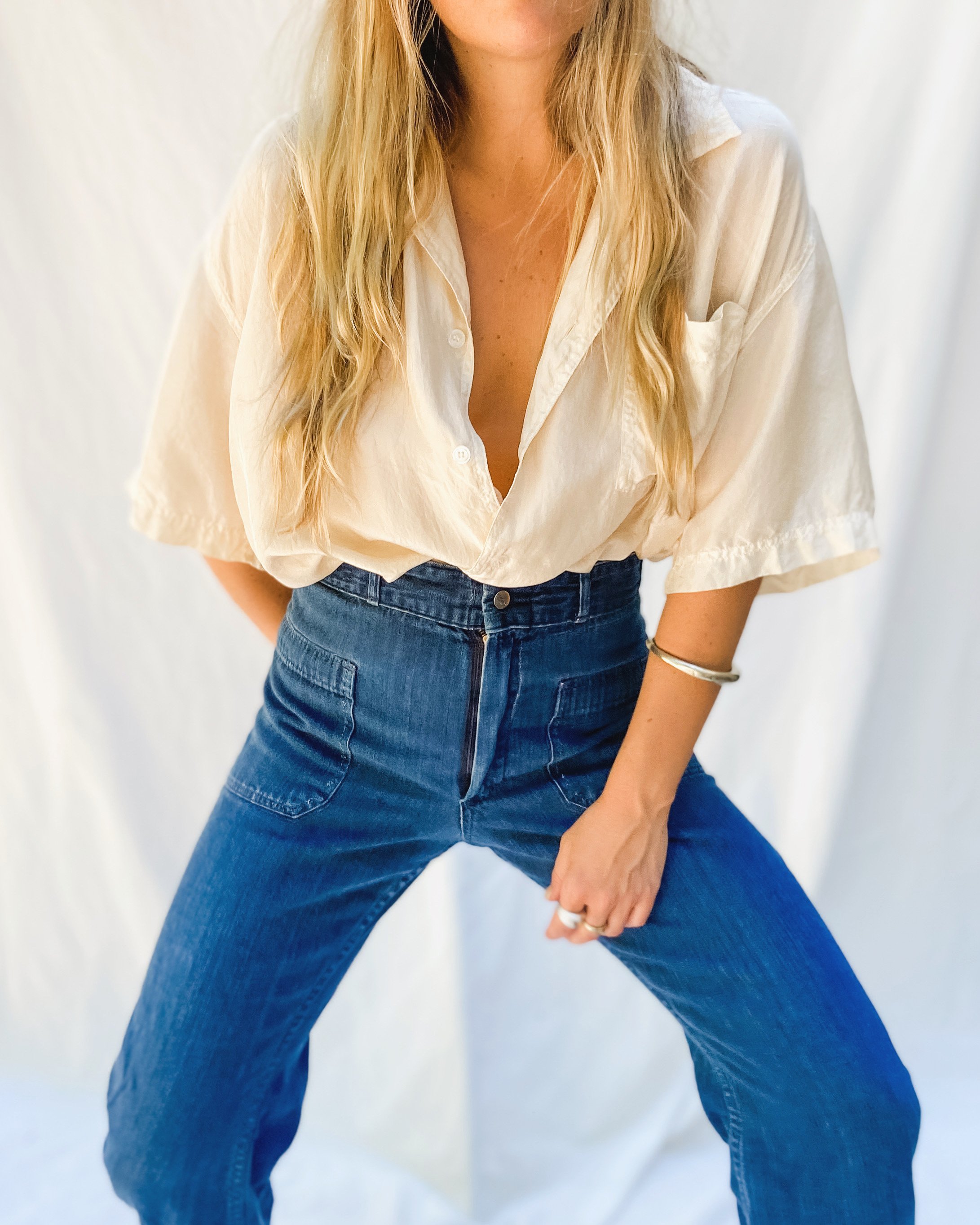 Silk Santiago Blouse (vanilla)