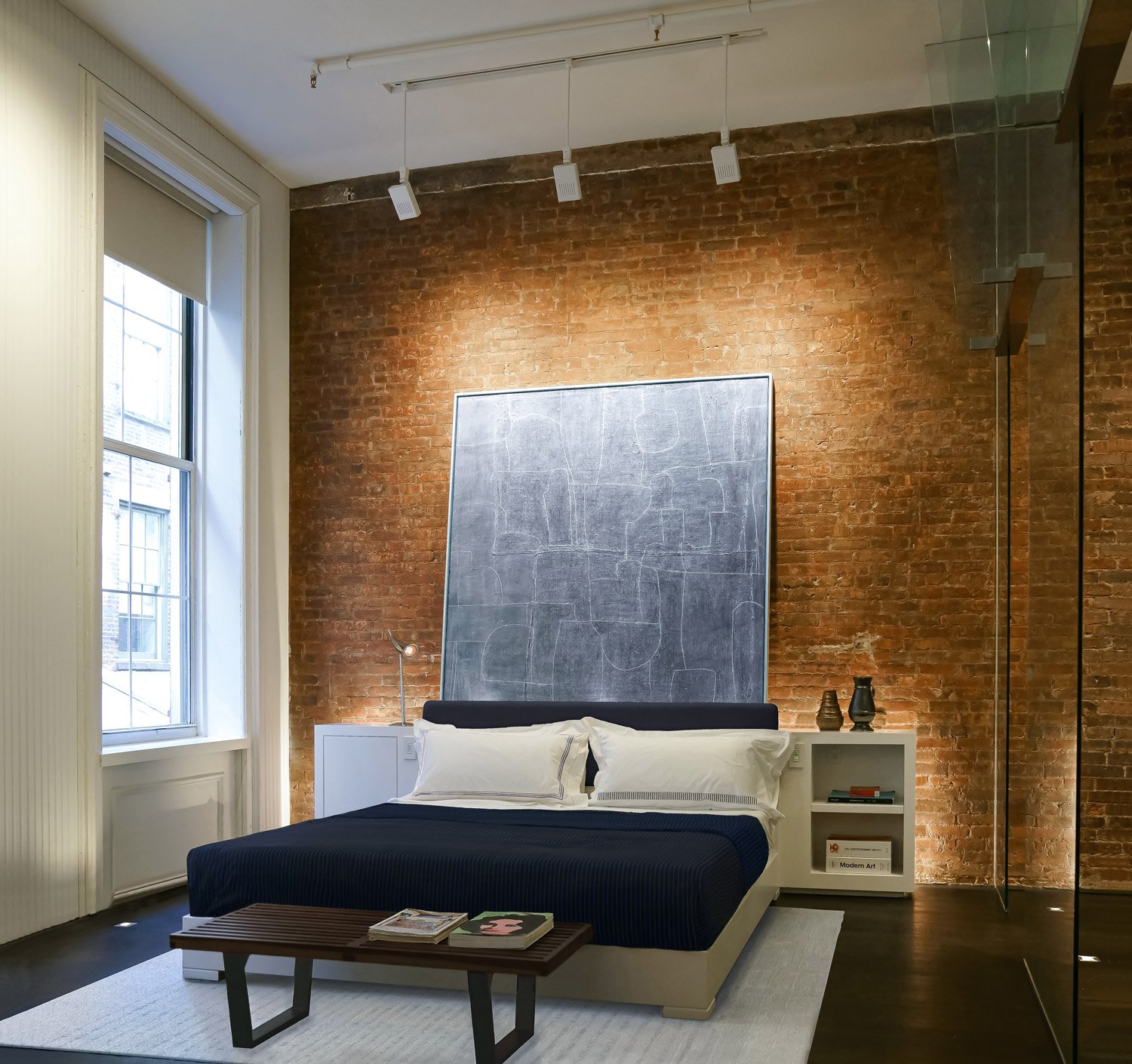 NYC SOHO LOFT GUT RENOVATION BY NEW YORK ARCHITECT AND INTERIOR DESIGNER ADI GERSHONI - View to the Maain Bedroom