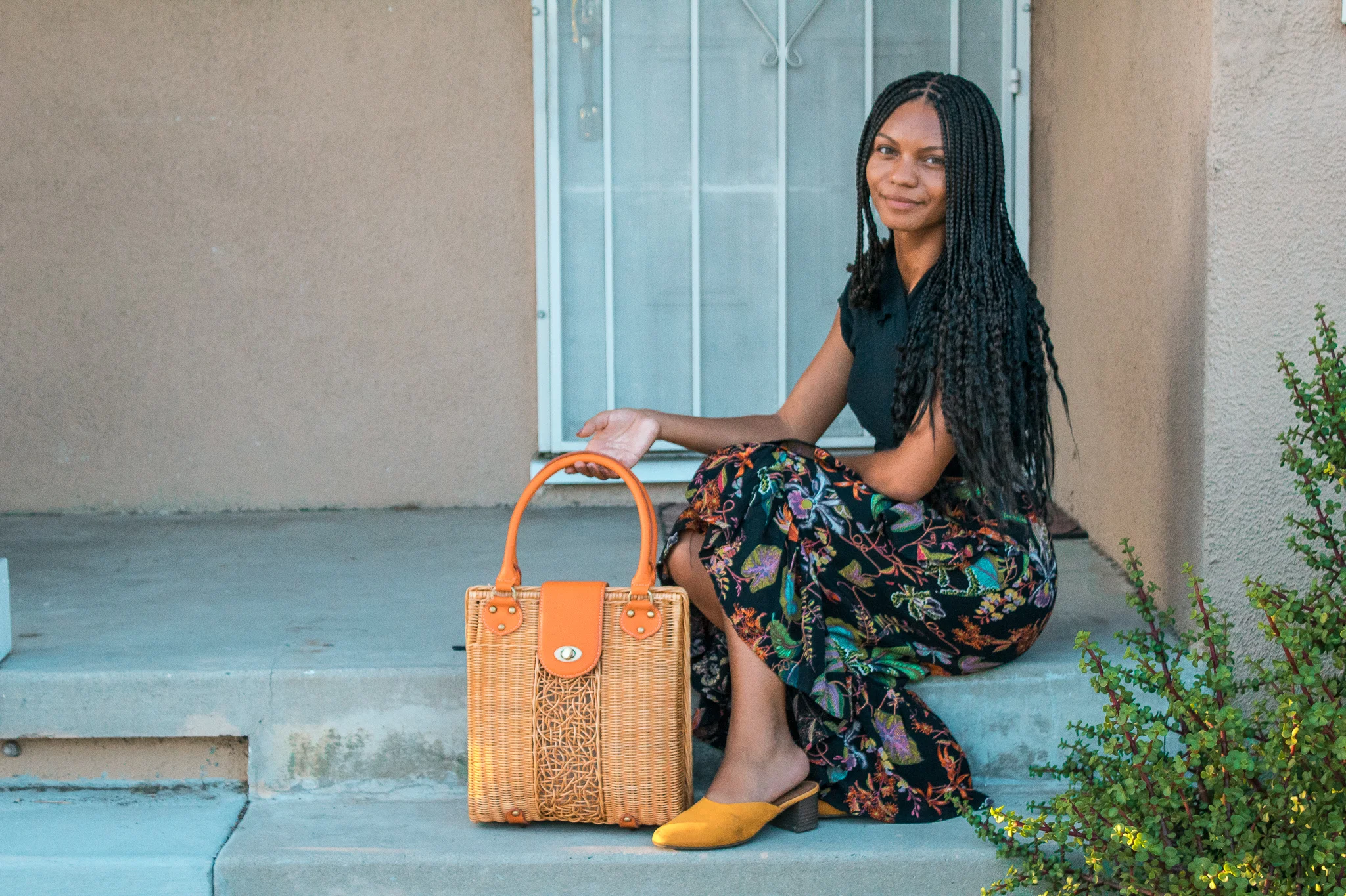 I love my Juniper Rattan Handbag because it has a lot of room and the color fits perfectly with my wardrobe. It's made from sustainably sourced and eco-friendly rattan.