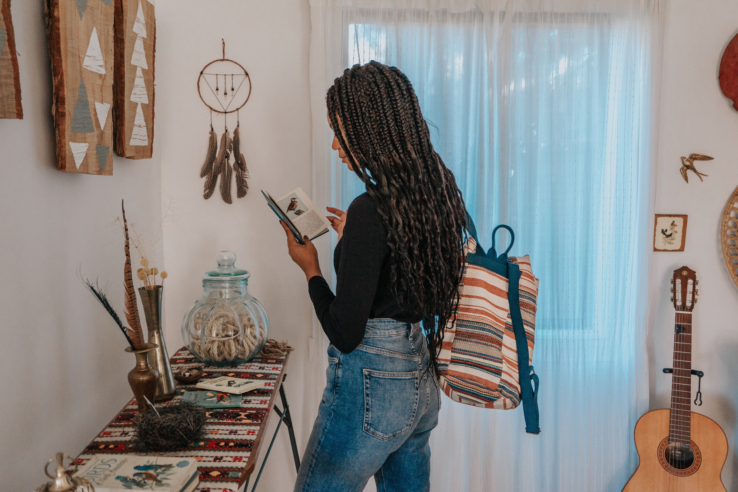 Carrying my quagga green drawstring backpack, check out their new spring bags