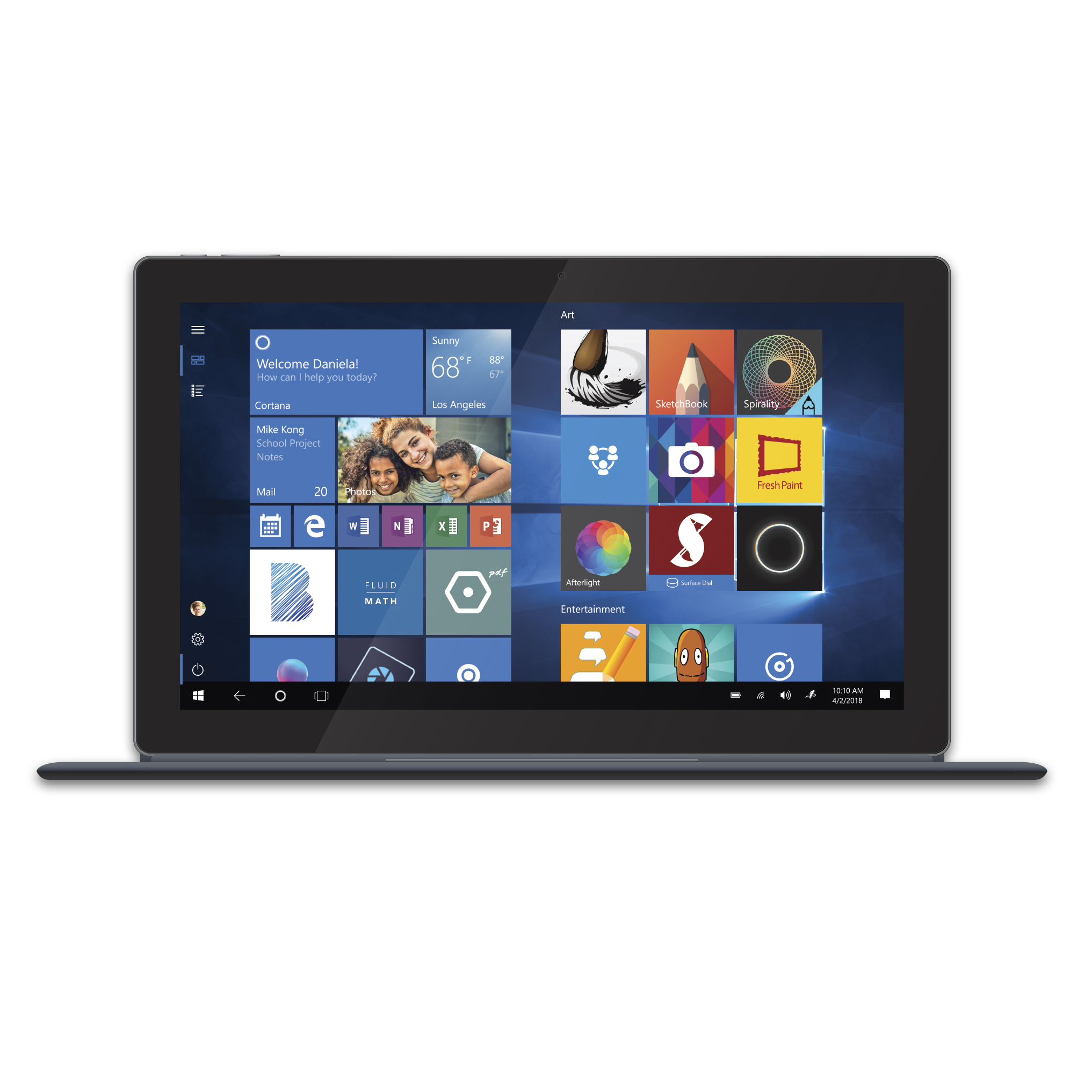 10.1 NuVision Duo 10 - Intel 2-in-1 Detached Windows 10 Tablet