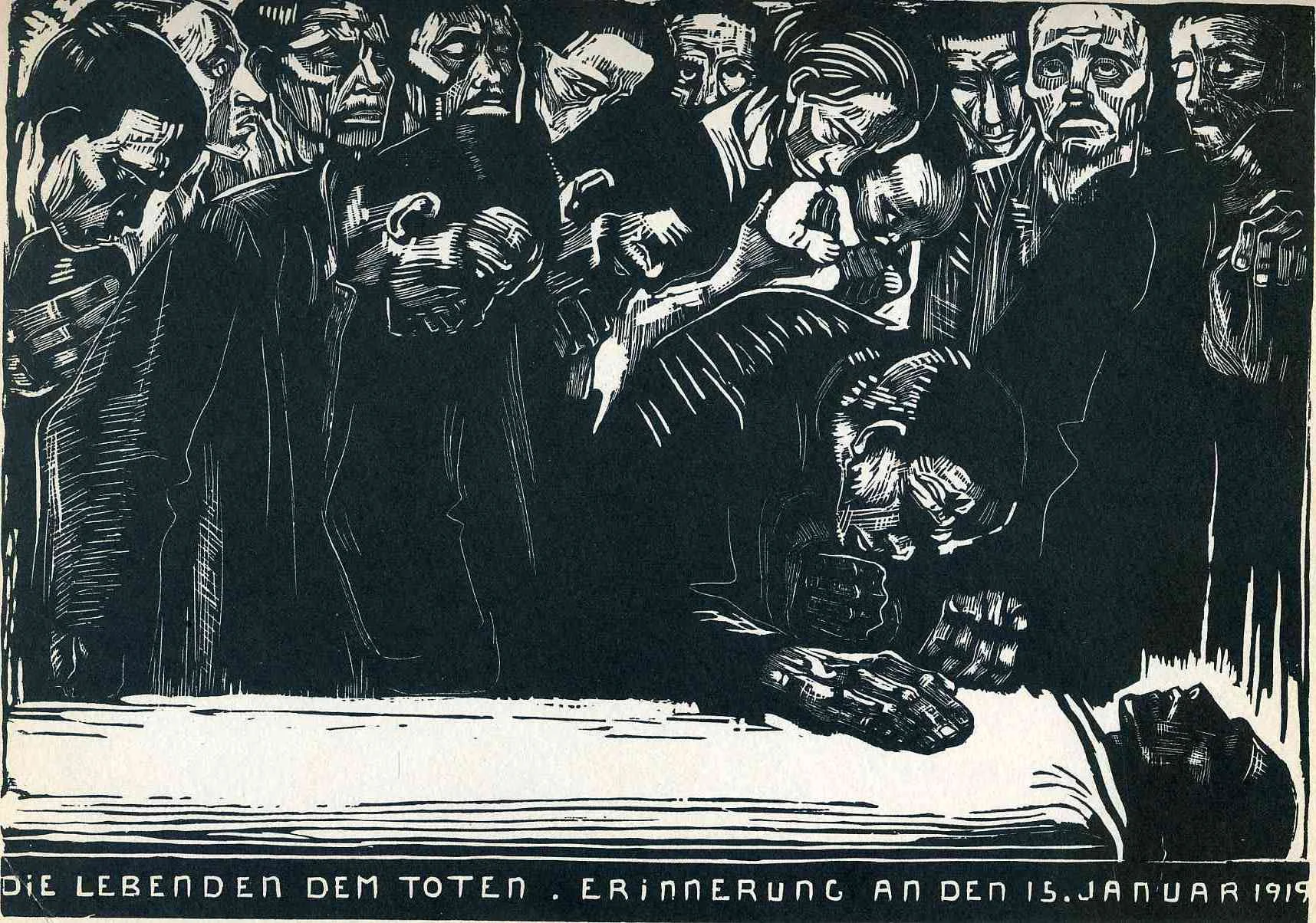 Memorial for Karl Liebknecht, 1919.