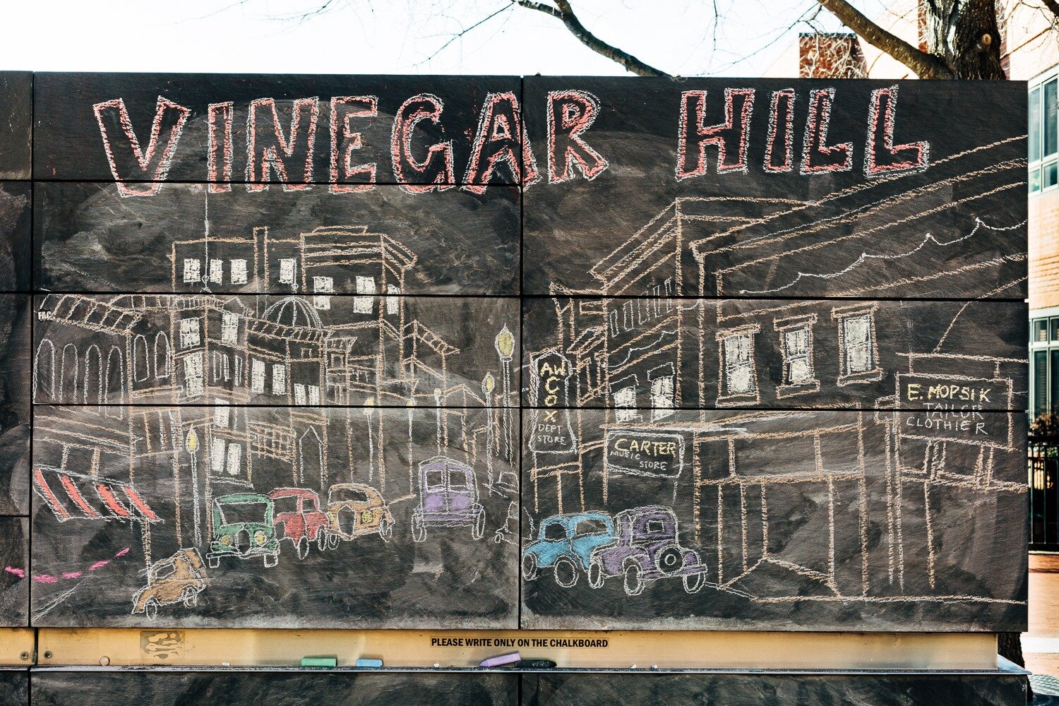  Writing &amp; Drawing of Vinegar Hill by Sri Kodakalla. Photo by Elizabeth Stark. 