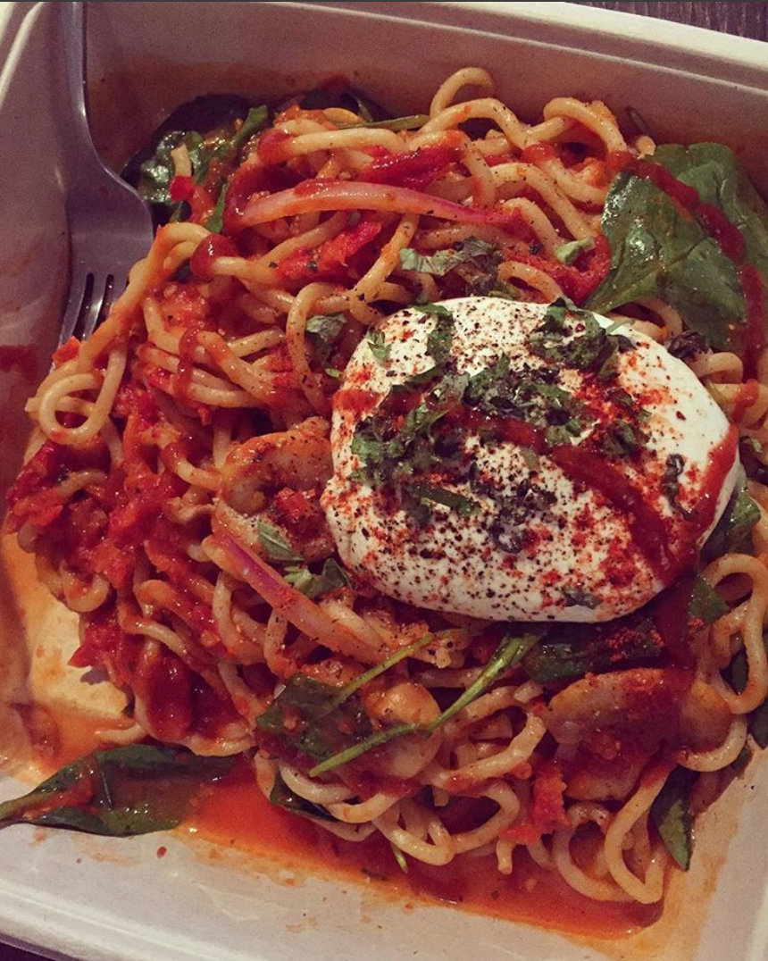 How I wish I was devouring this spaghettini literally right this second...
