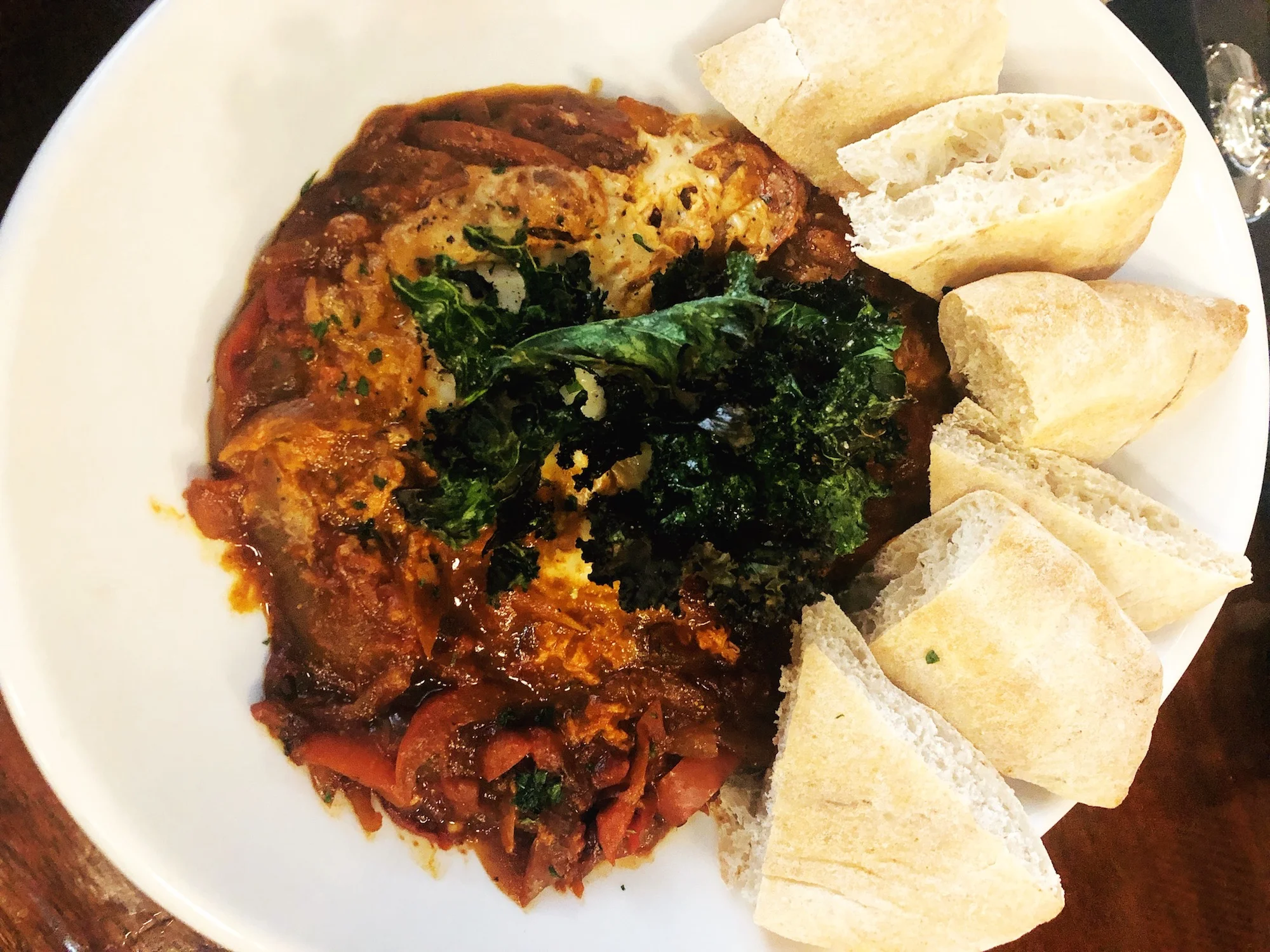 Shakshuka via Revolution Brewpub
