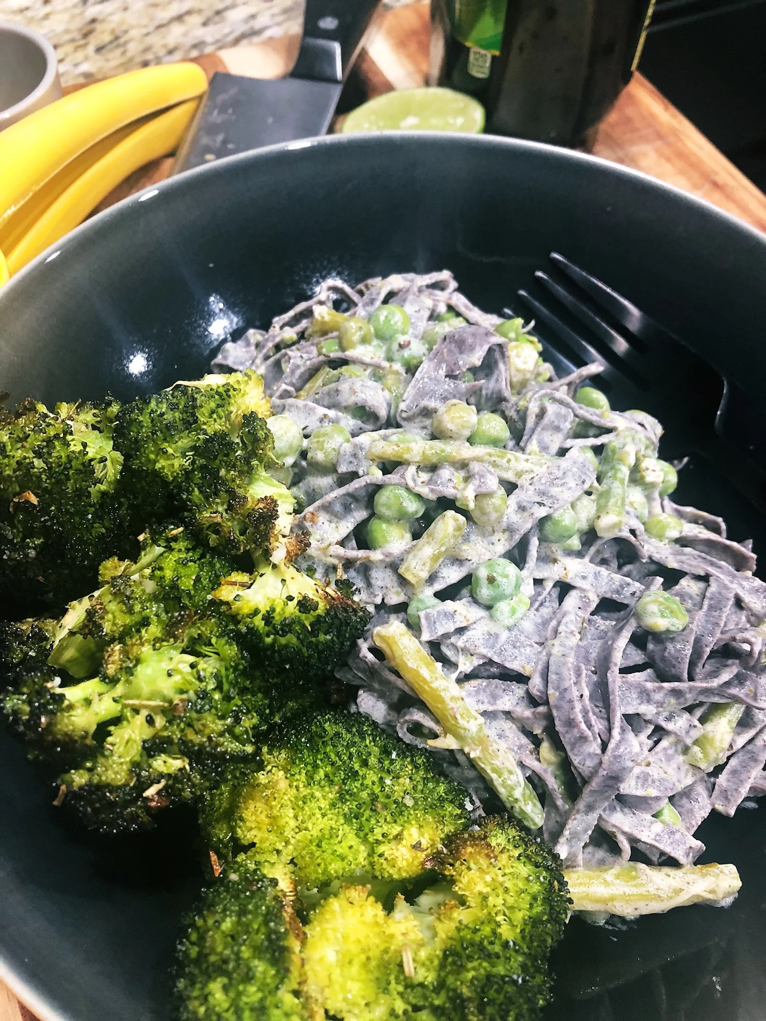 Recipe: Green Veggie Goat Cheese Pasta
