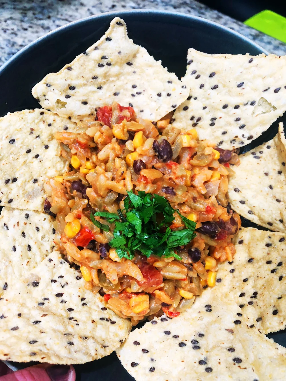 Recipe Crock Pot Enchilada Orzo Okcveggie Vegetarian Recipes