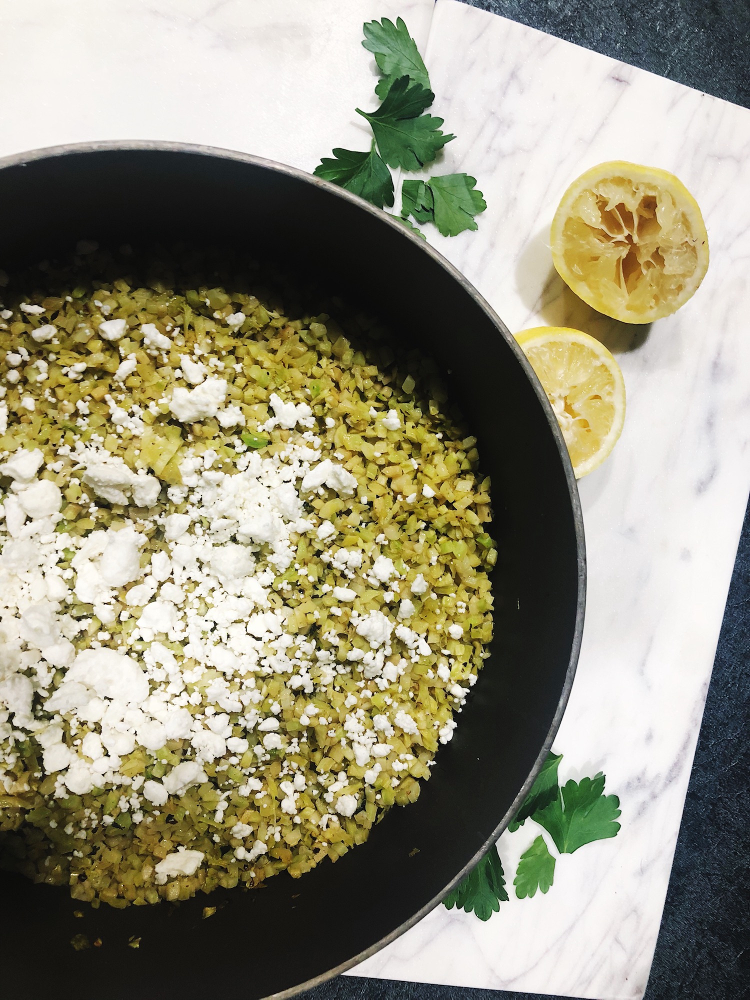 Recipe: Lemon Feta Broccoli Rice