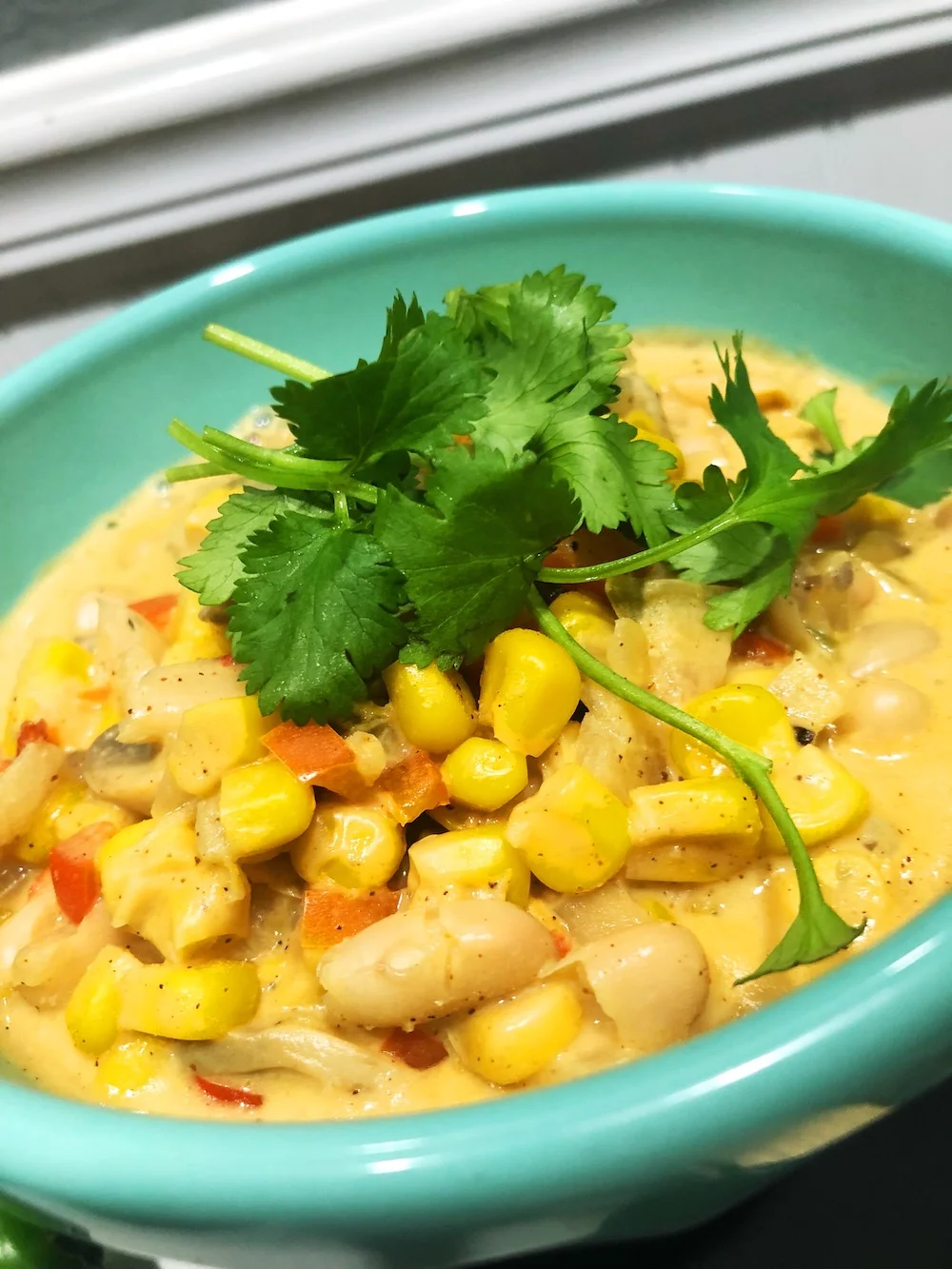  Creamy White Bean Corn Chowder