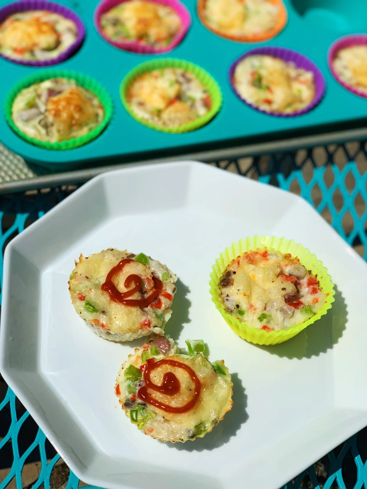 Cheese &amp; Veggie Egg Cups