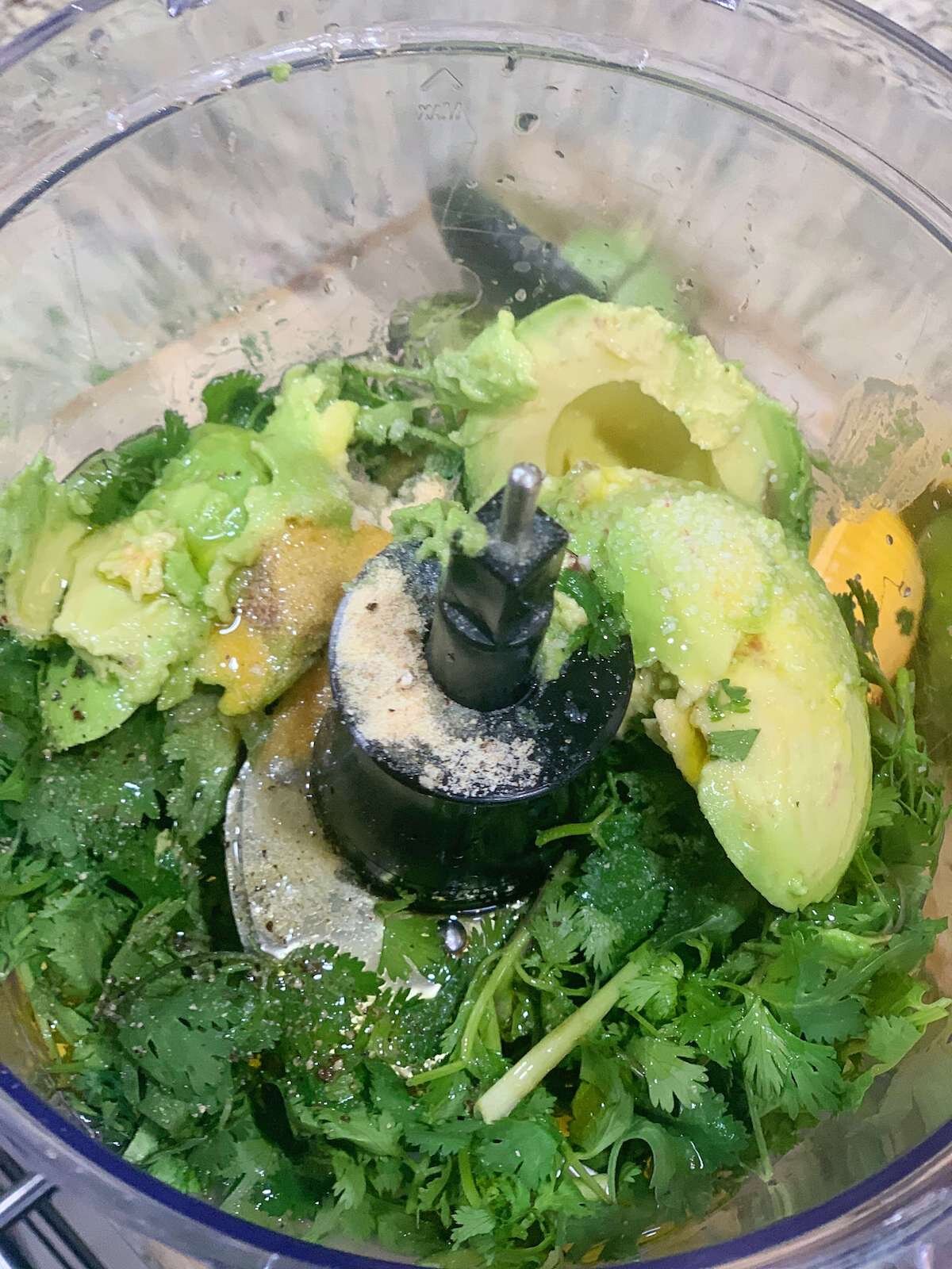 Southwestern Chopped Salad with Avocado Cilantro Dressing | OKC Veggie