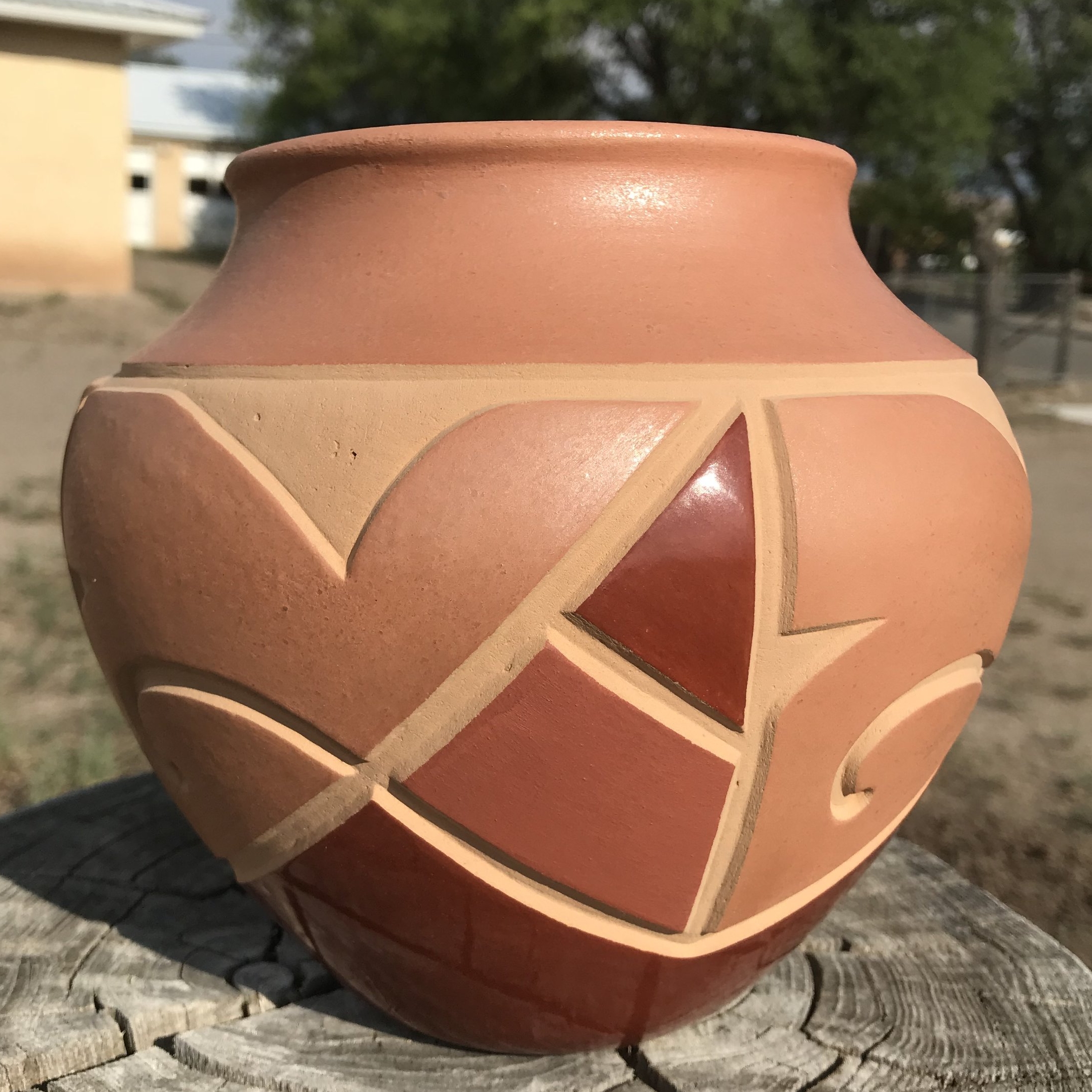 Red & Micaceous Jar
