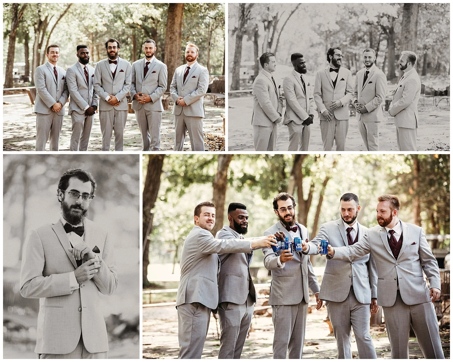 Groom and Groomsman before the wedding.