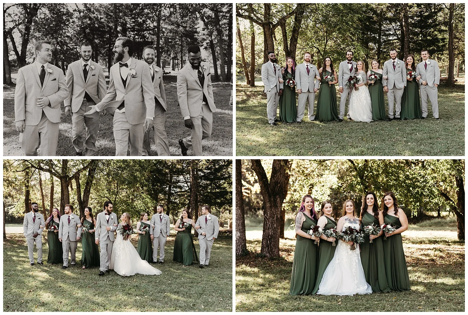 Bridal Party hanging out before the wedding at the Ranch of the Saints.
