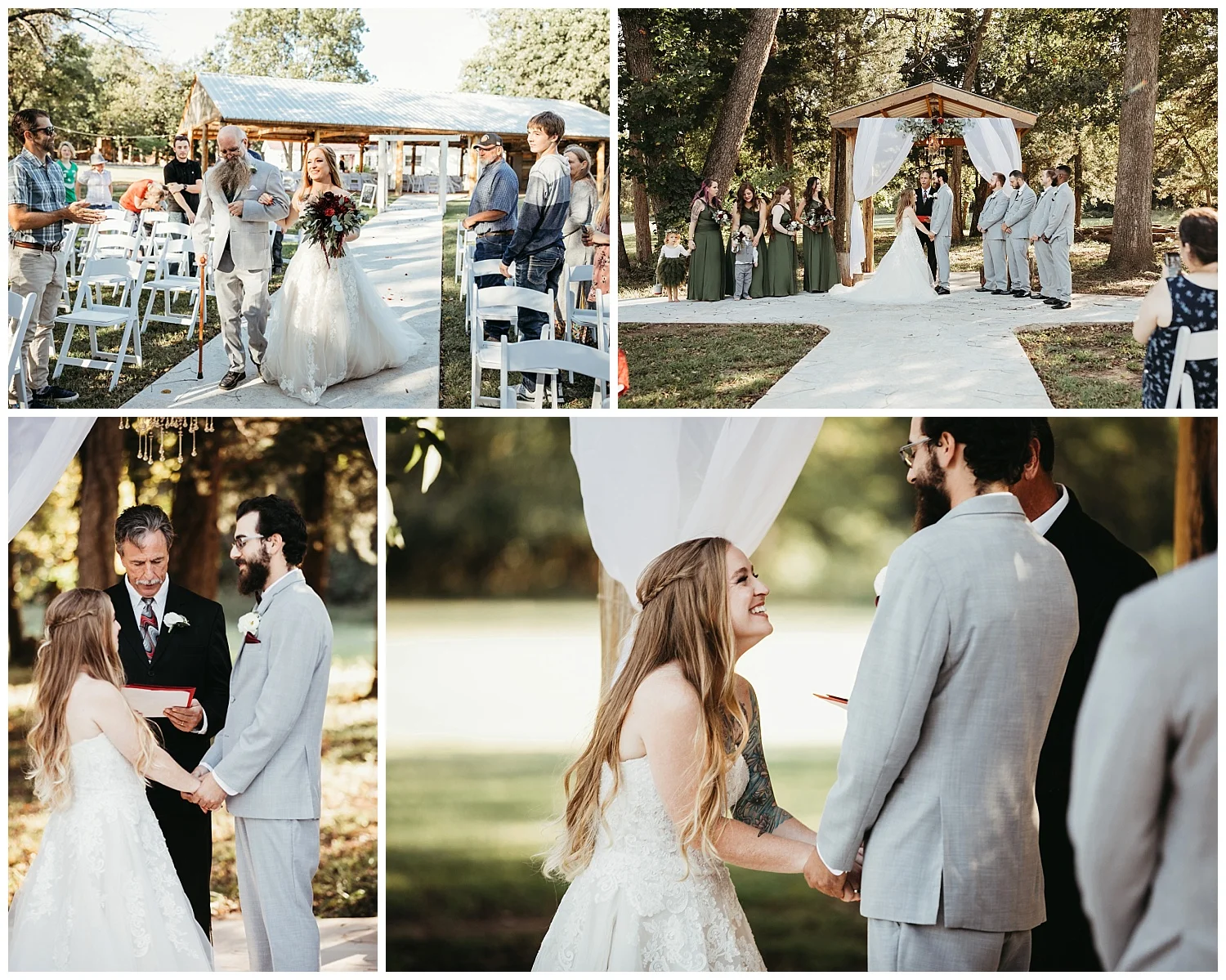 Mikey and Amber Wedding Ceremony at the Ranch of the Saints.