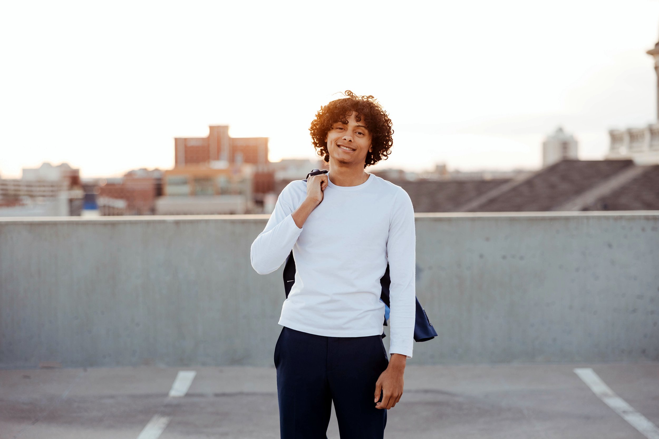 Kara Cheek Photography | Senior session downtown OKC rooftop