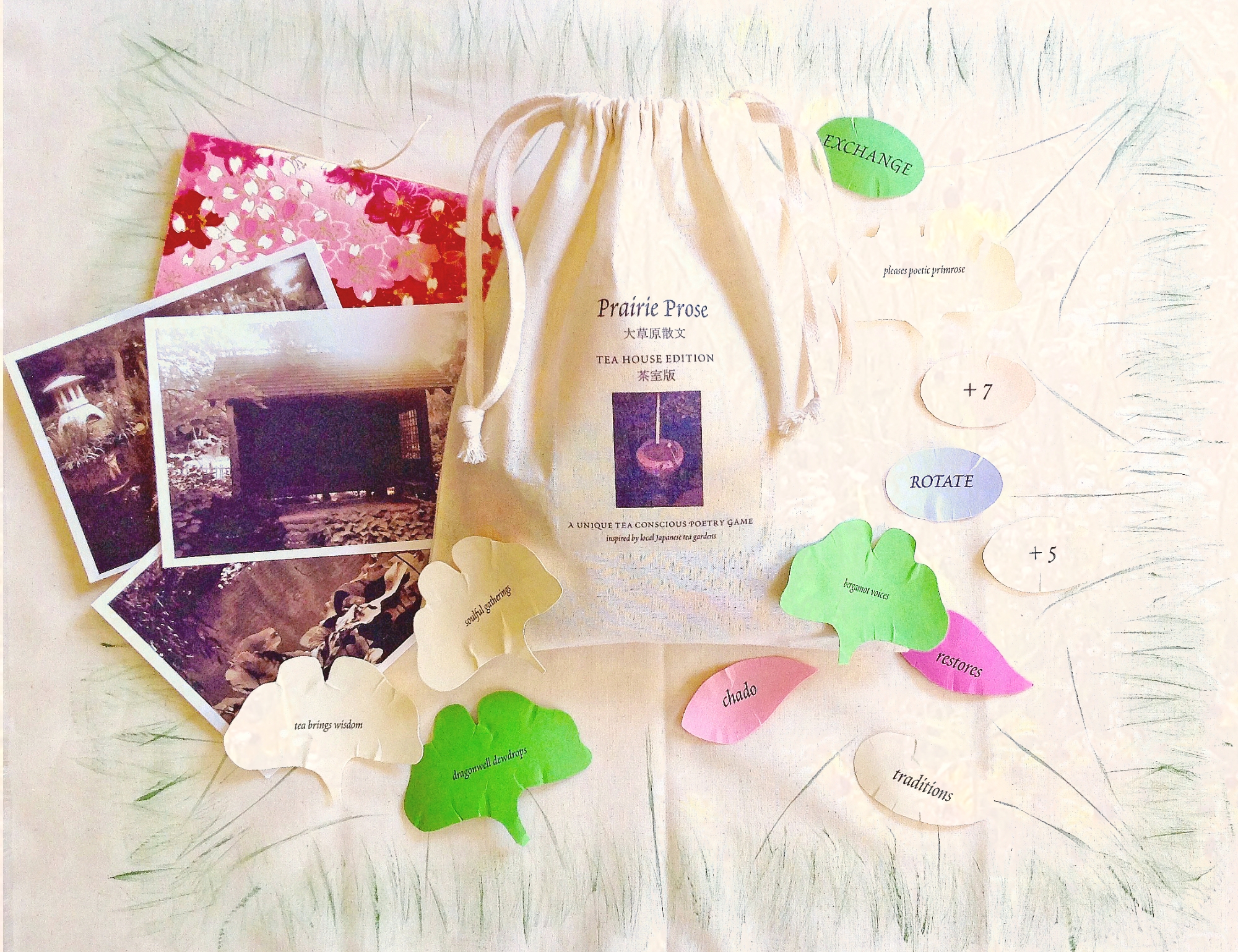 Prairie Prose - Tea House Edition Cooperative Poetry Game Set