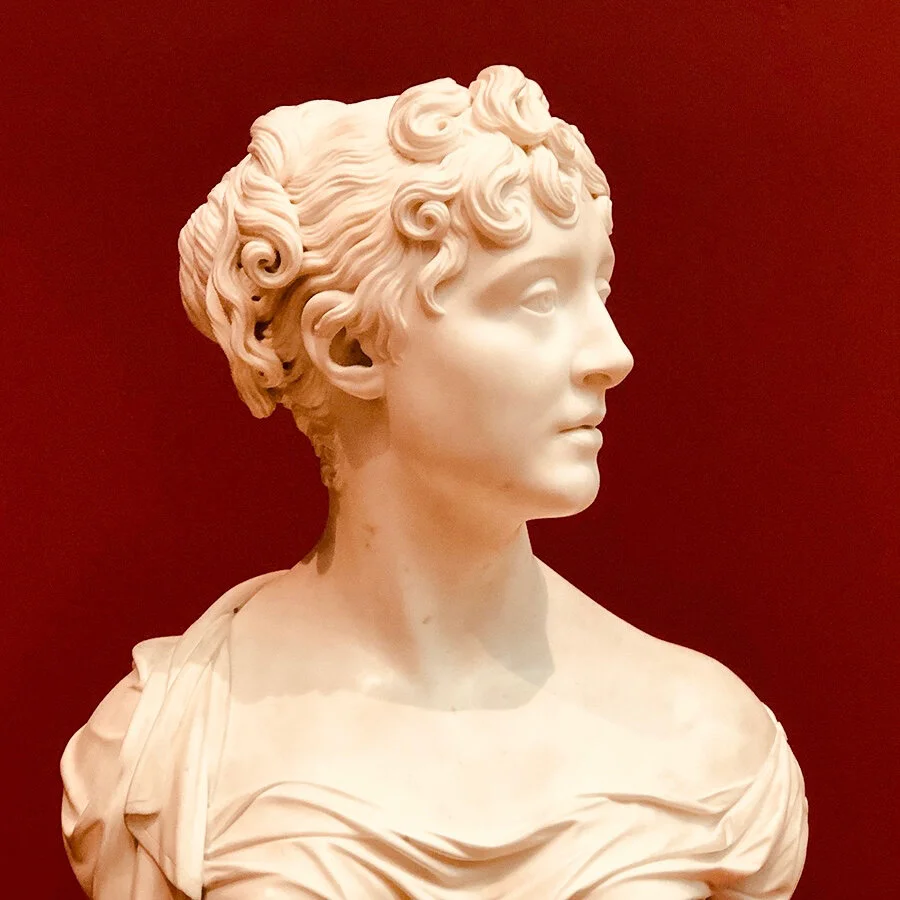 Regency Era Sculpture: Portrait Bust of Lady Elizabeth Bingham, 1810, Joseph Nollekens