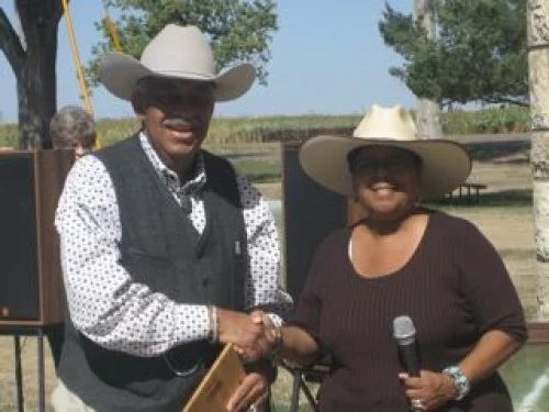 Herb Rhodes Nicodemus Cowboy of the Year.