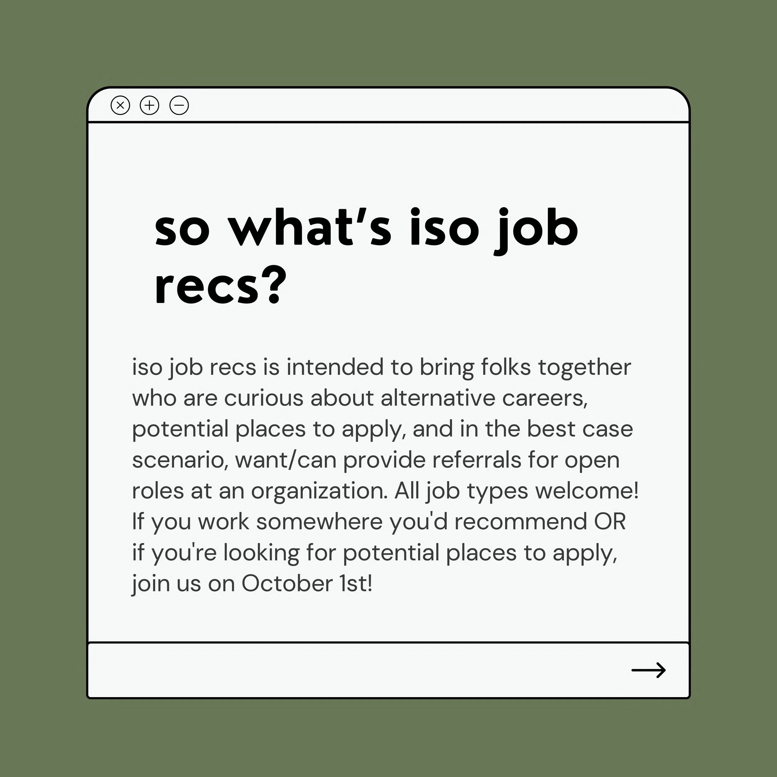 iso job recs: a queer anti-networking event — Comfort Station