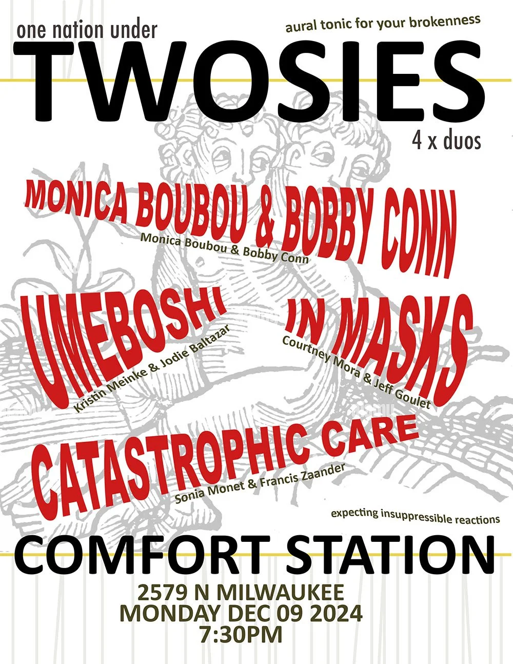 Comfort Music Presents: Twosies