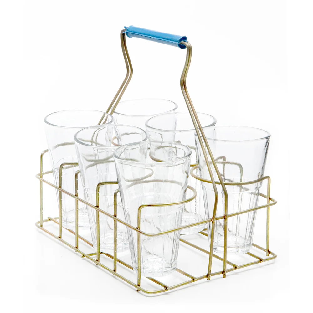 Medium Chai Rack with Glasses