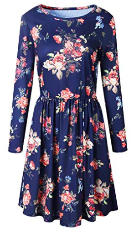 Long sleeve floral dress with pockets.png