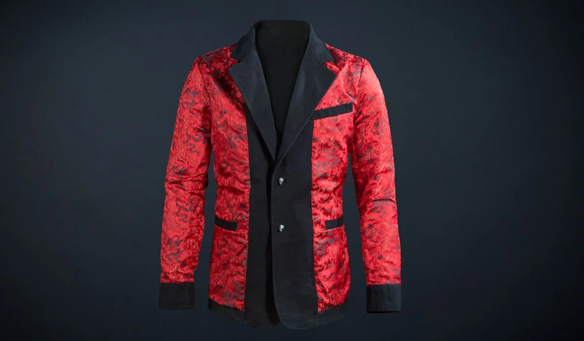 Betabrand | Red Dragon Smoking Jacket
