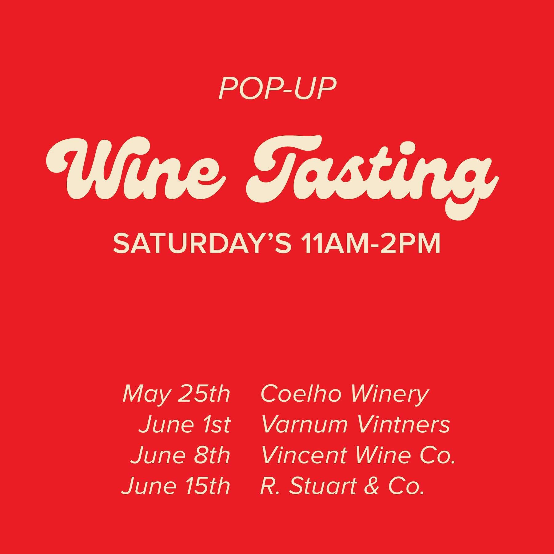Next month we will be begin wine and beer sales at our Marketplace! We&rsquo;ll be kicking off our wine tasting pop-up series with @coelho_winery on Saturday, May 25 from 11am-2pm. Save the date and come by on Saturdays to meet our local wineries &am