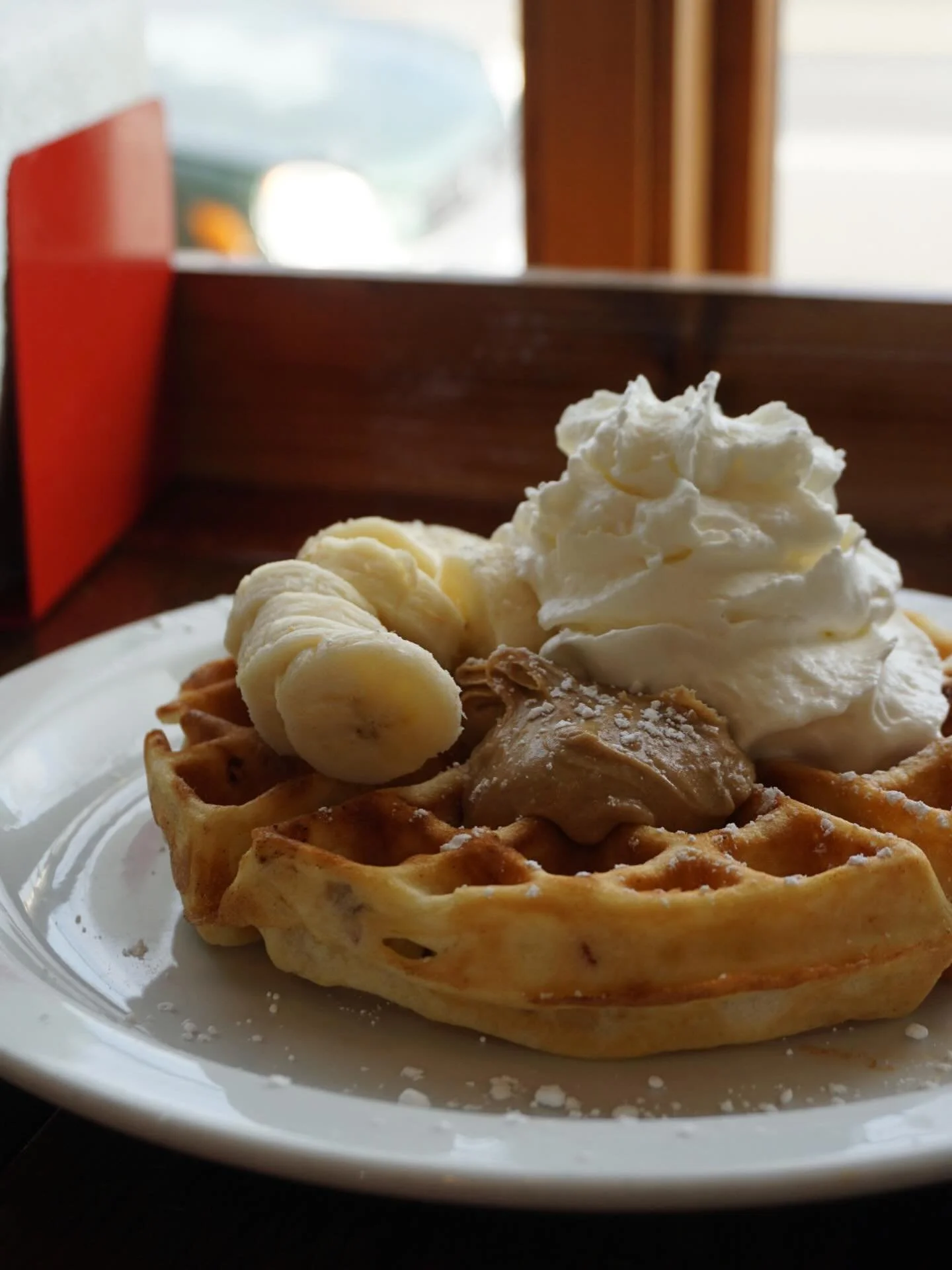 Morning Elvis waffle 😋 
HAPPY NEW YEARS! We are open today but will be closed January 1st. We&rsquo;ll be back on January 2nd!