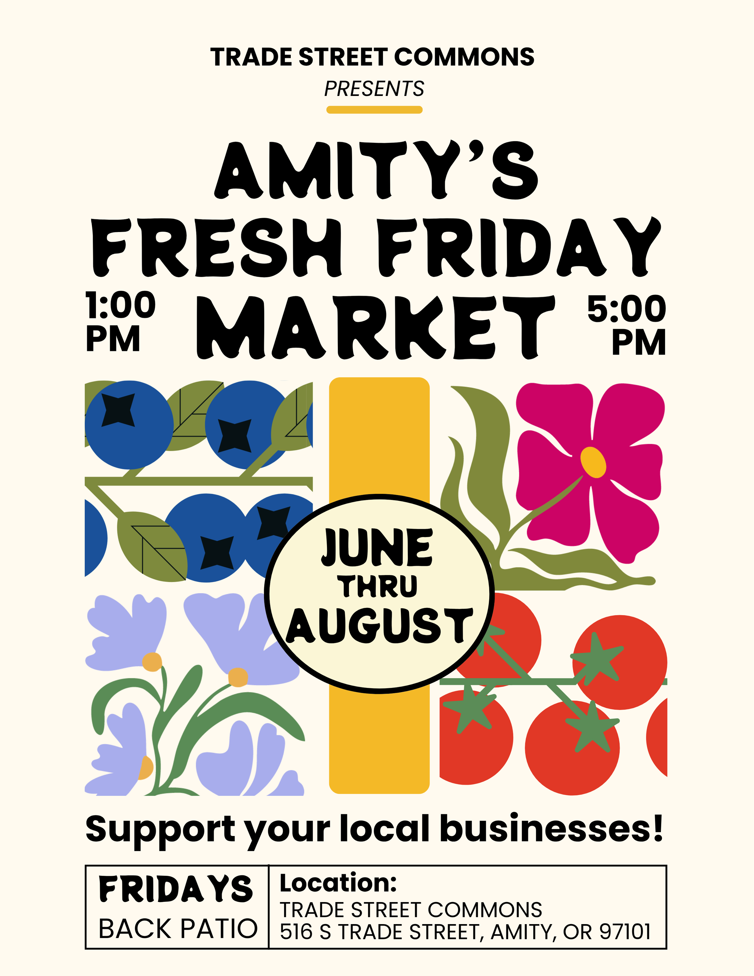 Fresh Friday Amity's Fresh Friday Market — The Common Cup - Amity, Oregon Coffee ...