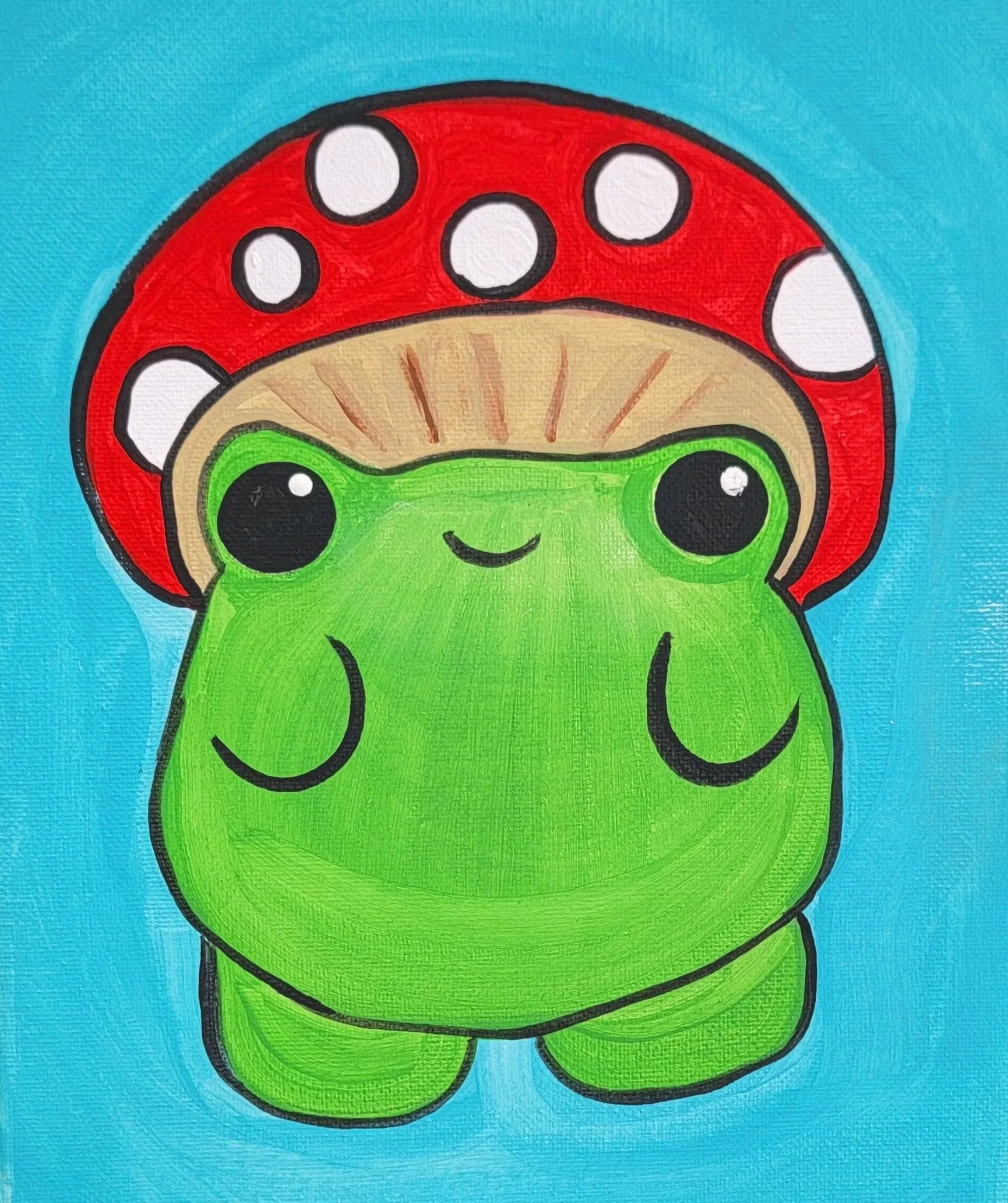Toadstool Frog Paint Class