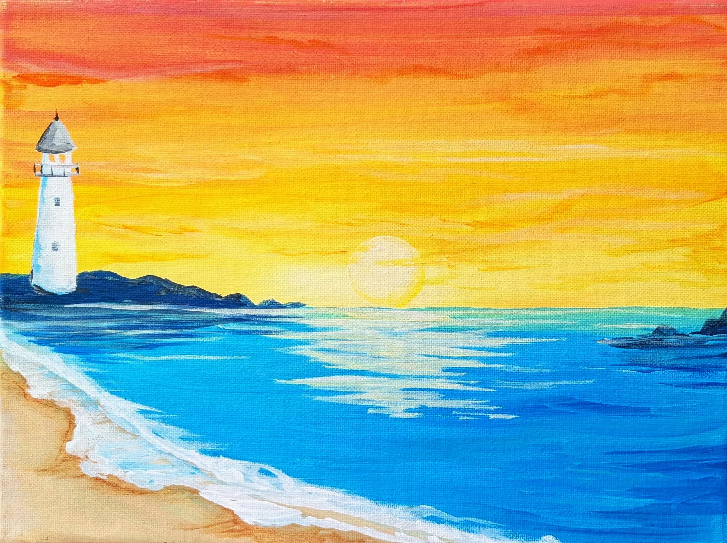 Lighthouse Sunset Paint Class