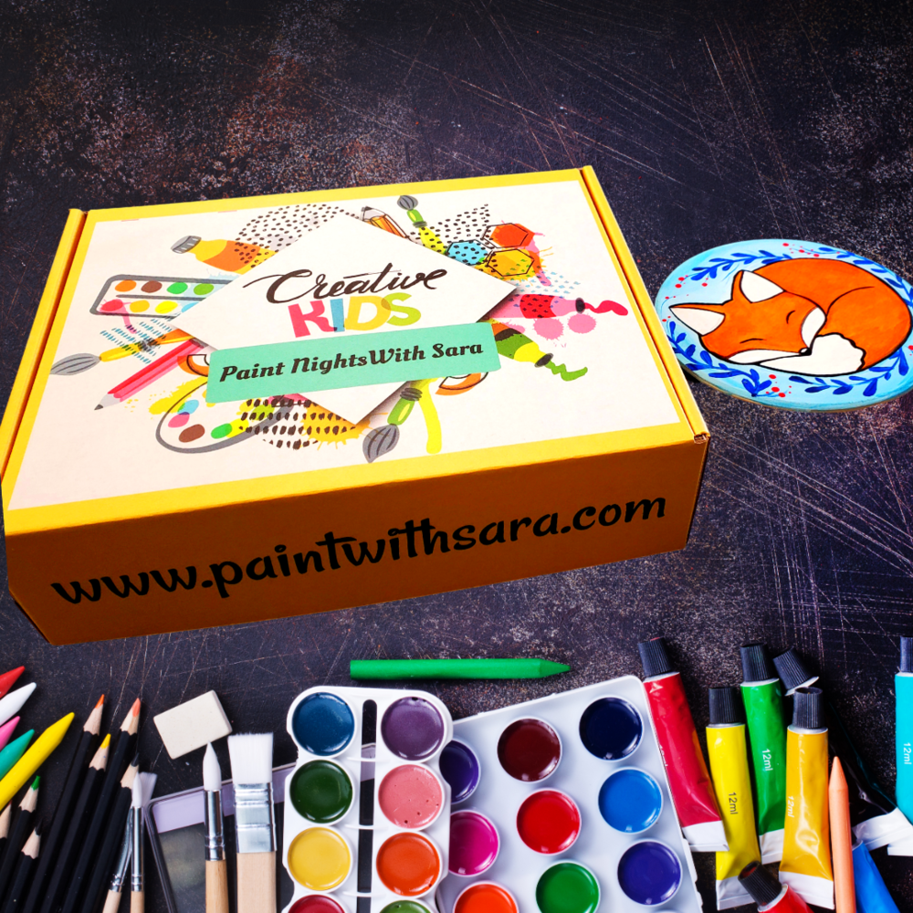 Creative Kids Art Subscription Box 12 Months — Paint Nights With Sara & Co.