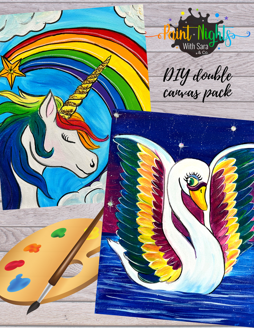 Lisa Frank Inspired Unicorn 2 – Piece by Piece - Diamond Paint Therapy
