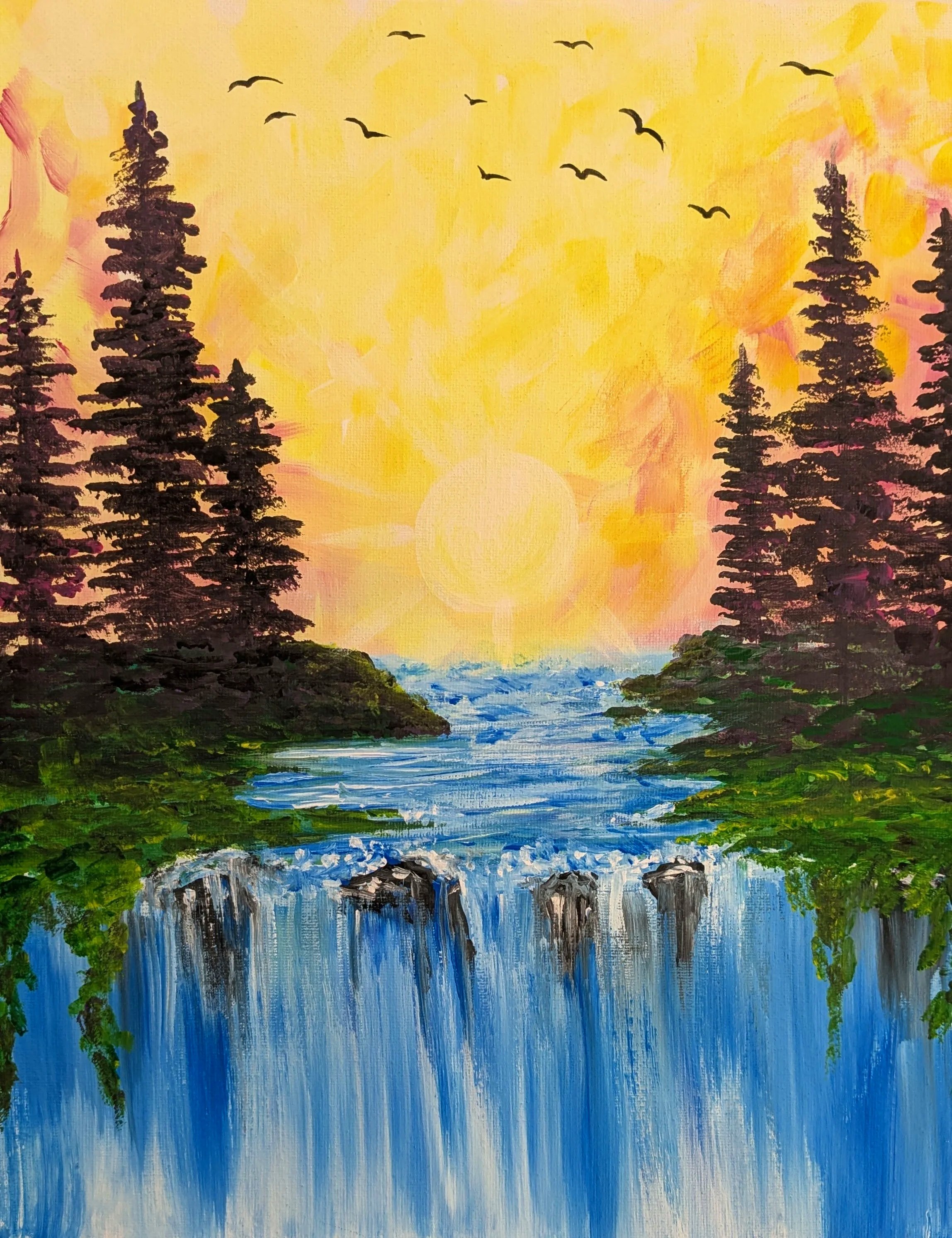 Sunset Falls Paint Night