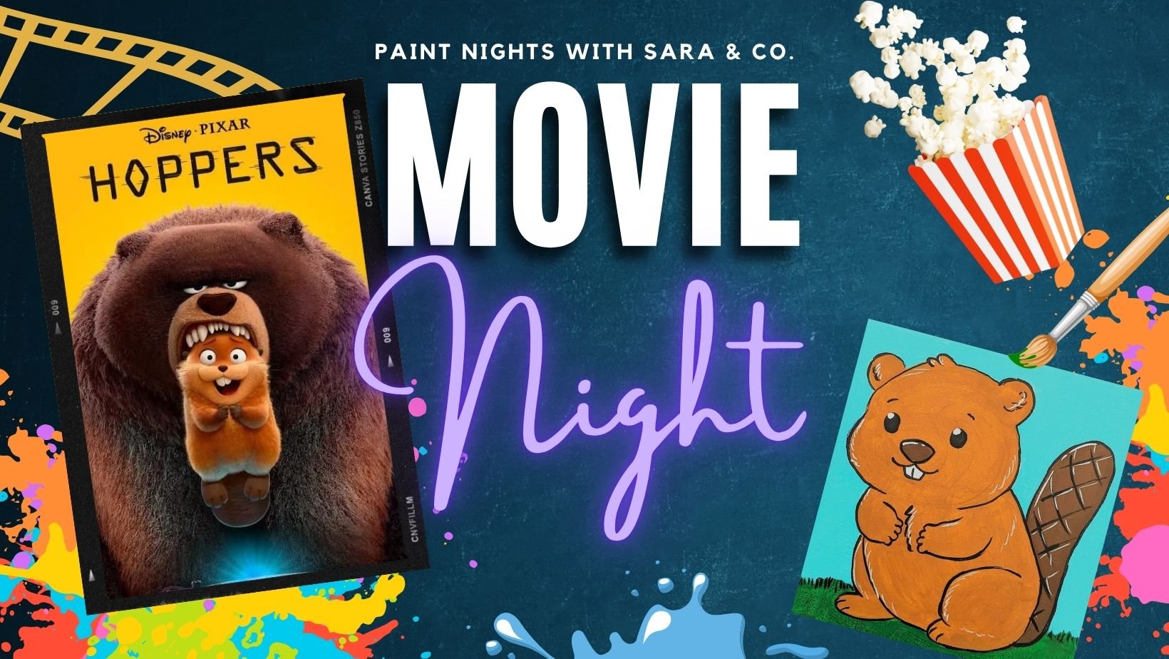 Hoppers Movie and Paint Night