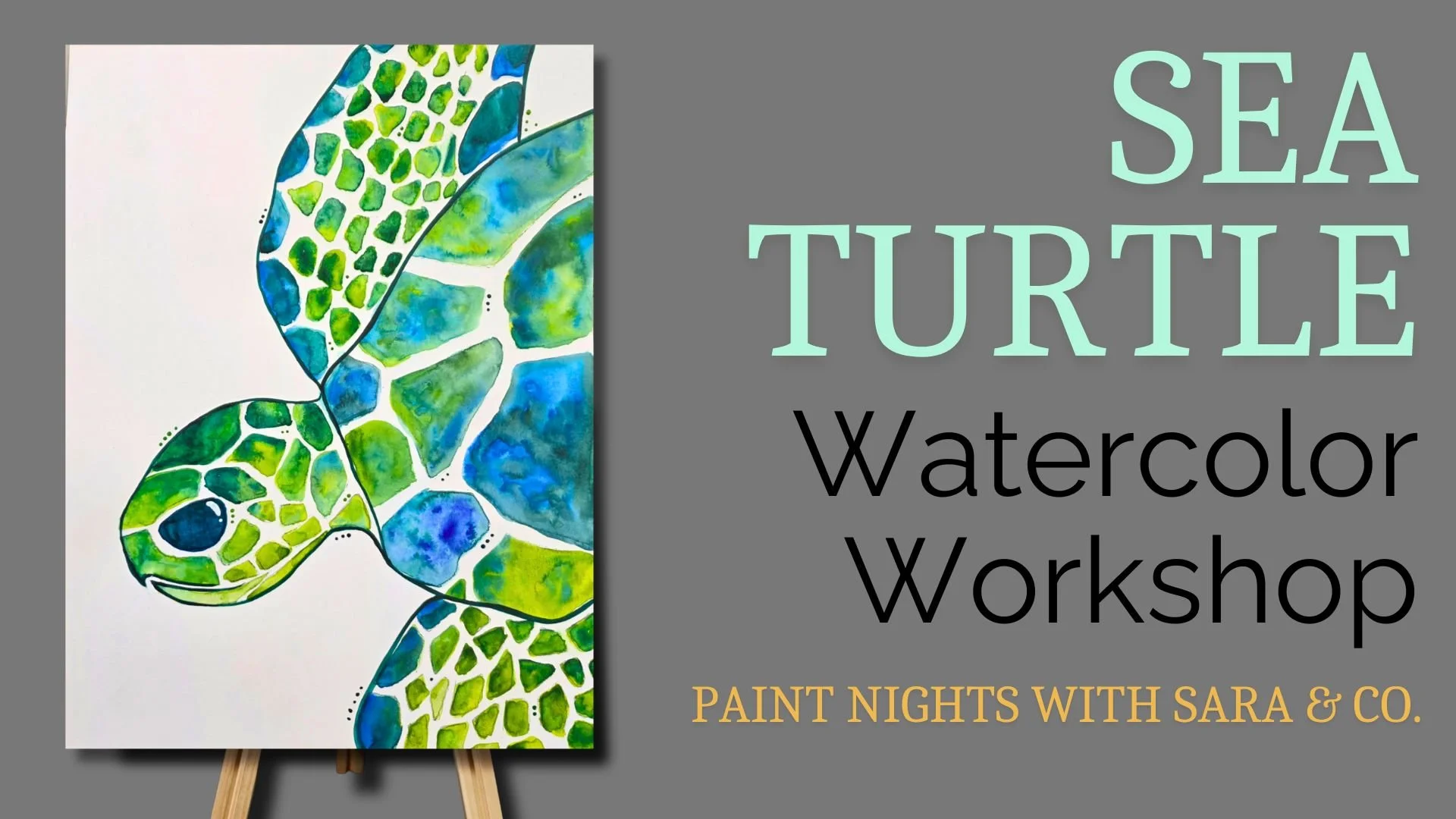 Sea Turtle Watercolor Workshop
