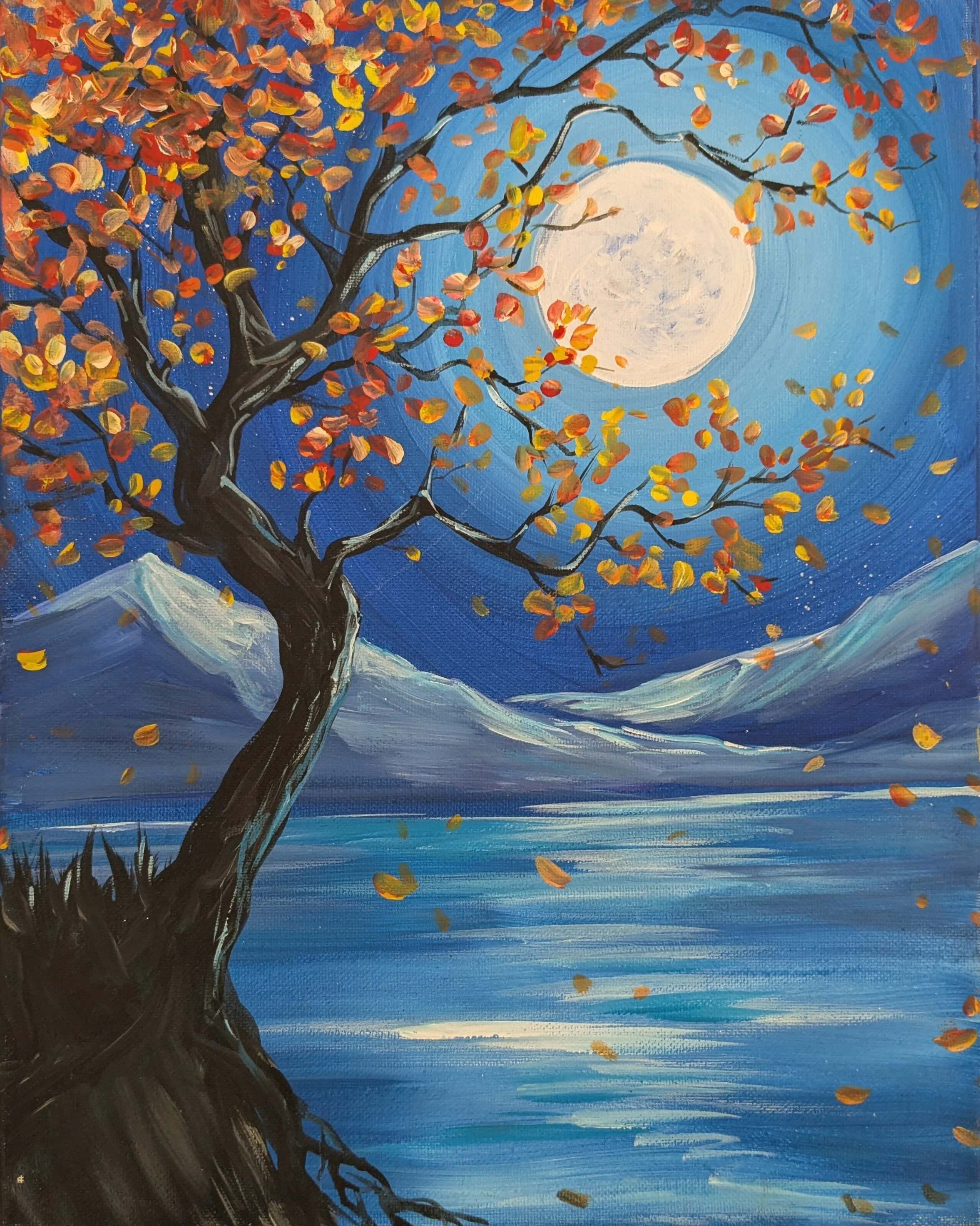 Fall Moon Paint Class