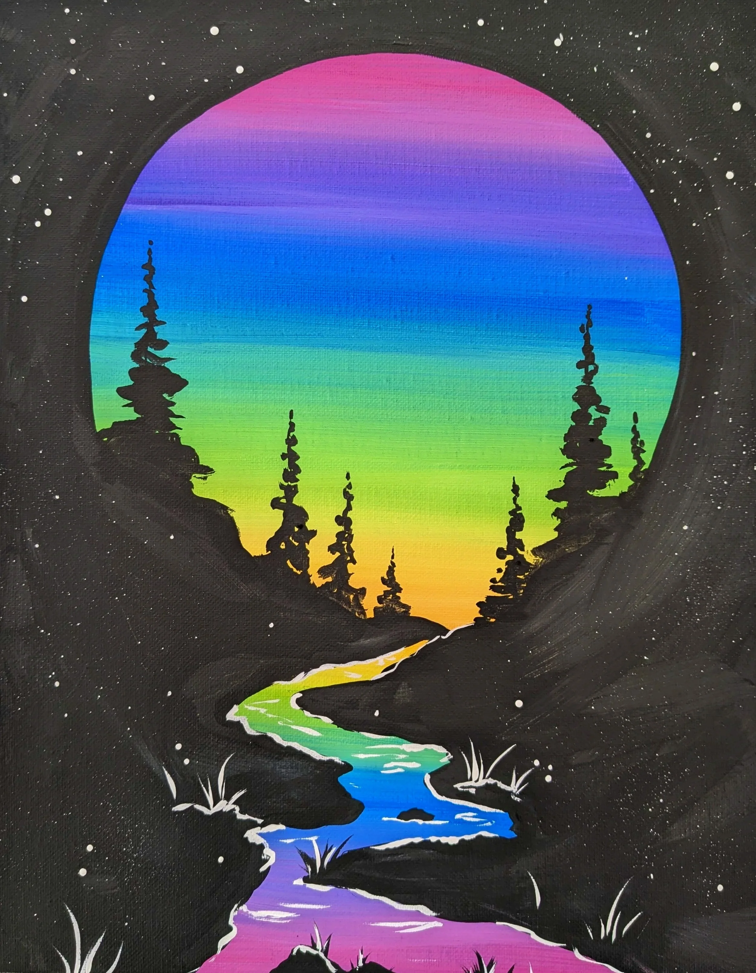 Colorful Cave Paint Night