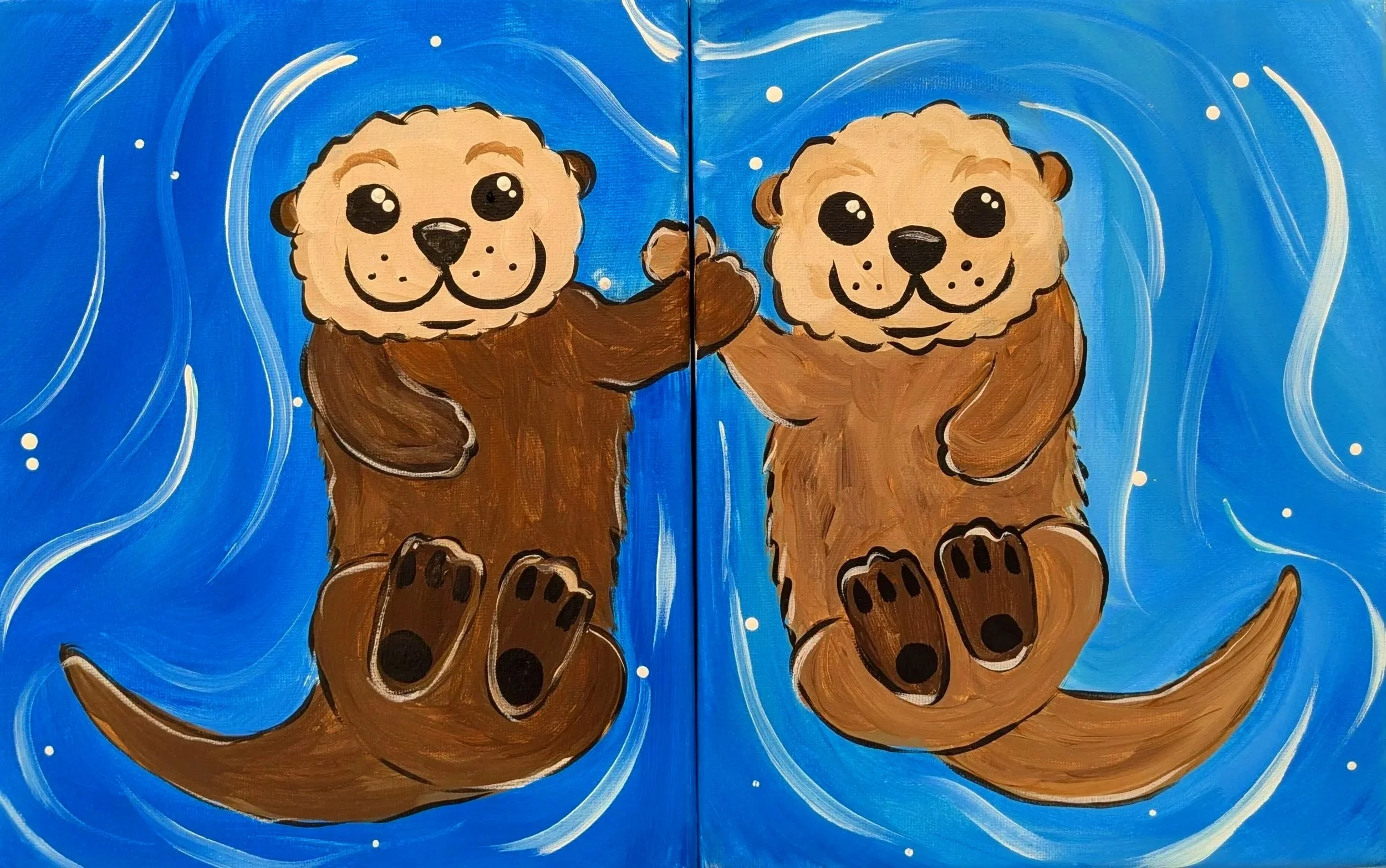 Paint With Me Otters