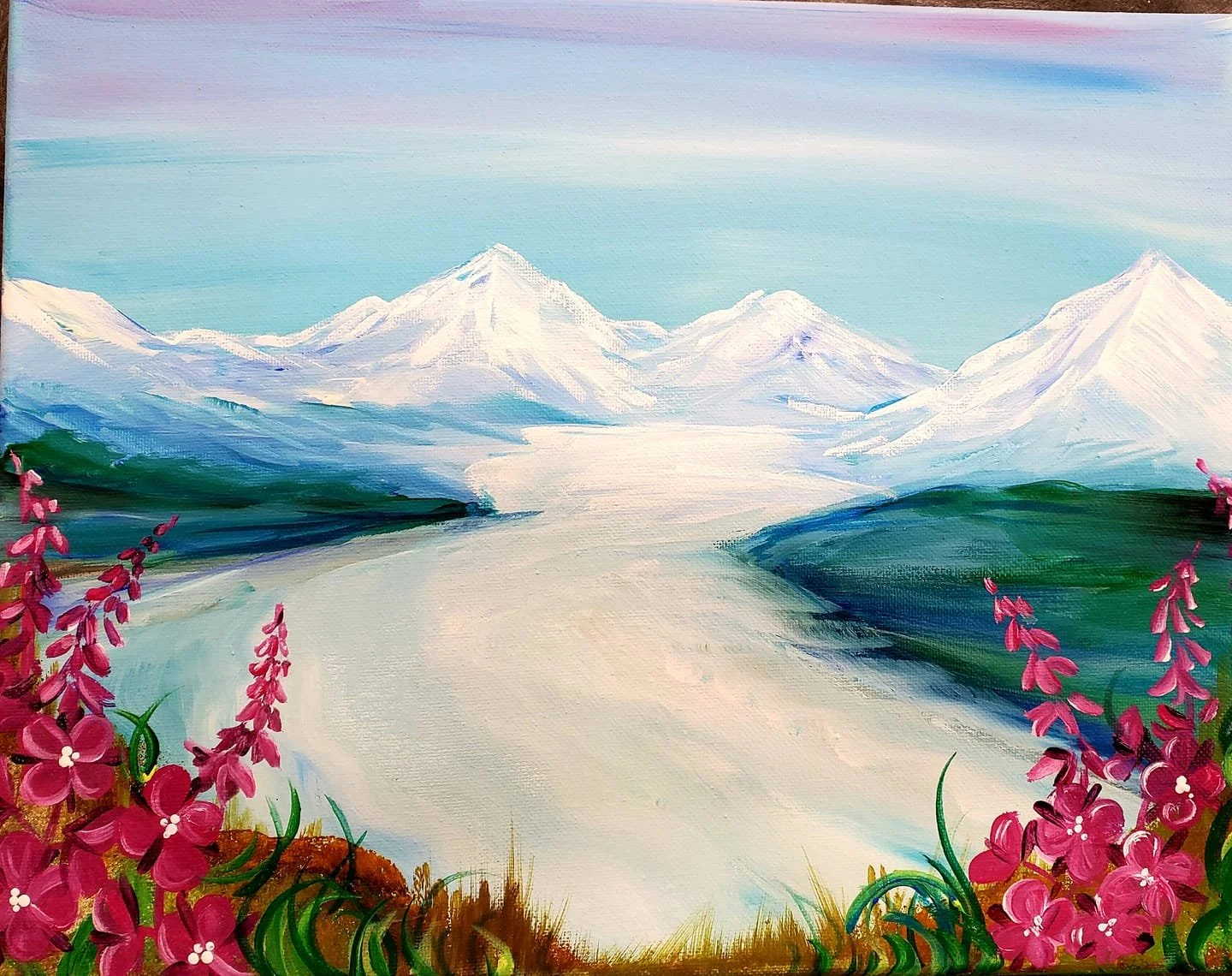Knik Glacier Paint Class