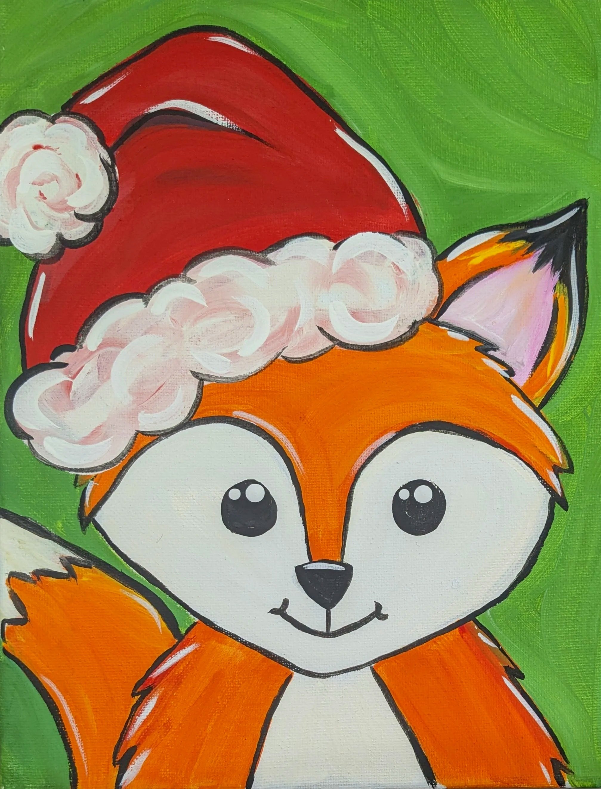 Christmas Fox Paint Class