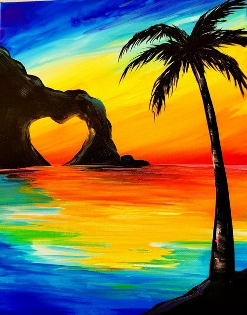 Tropical Love Paint Night