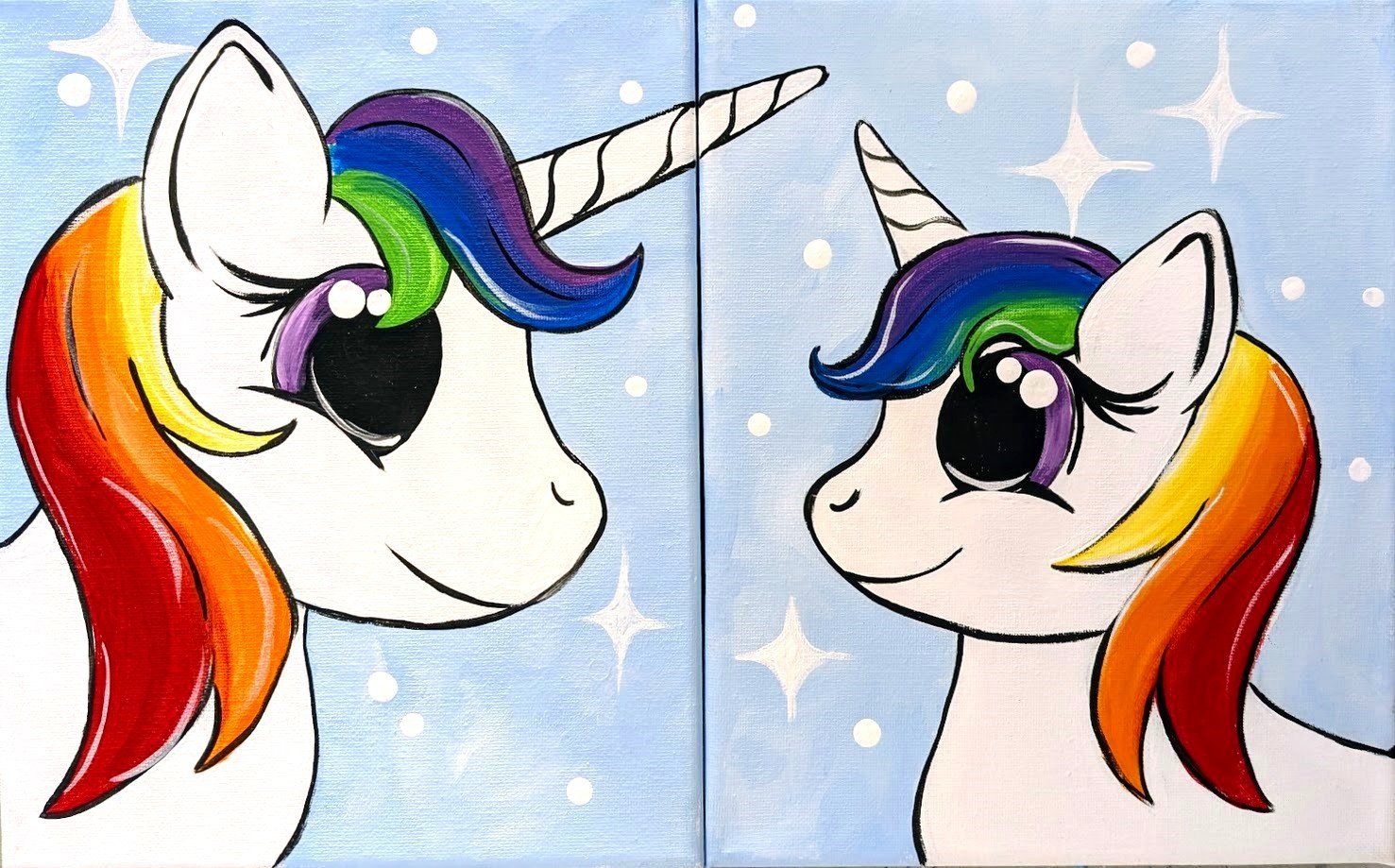 Paint With Me Rainbow Unicorns