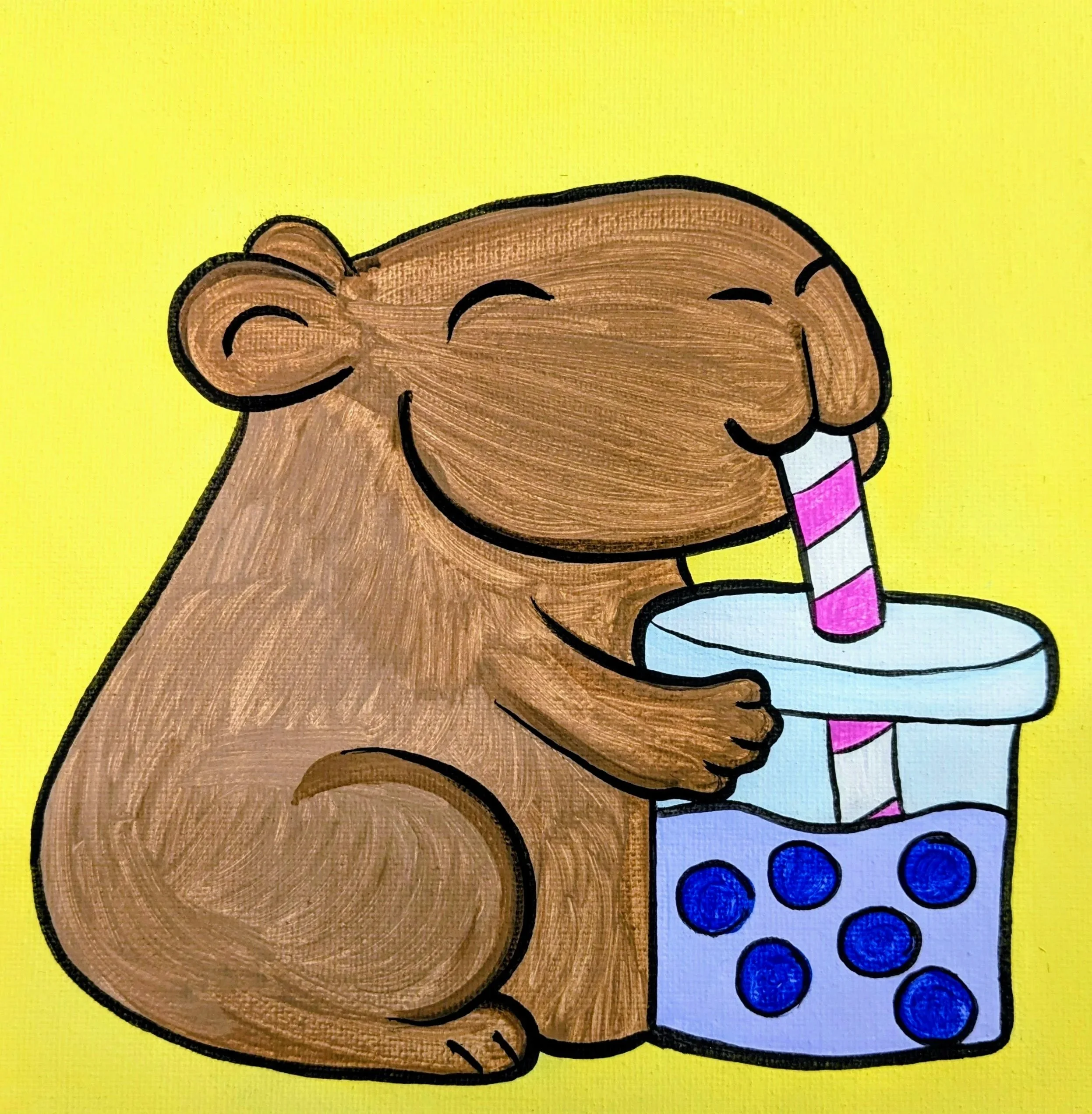 Boba Capybara Paint Class